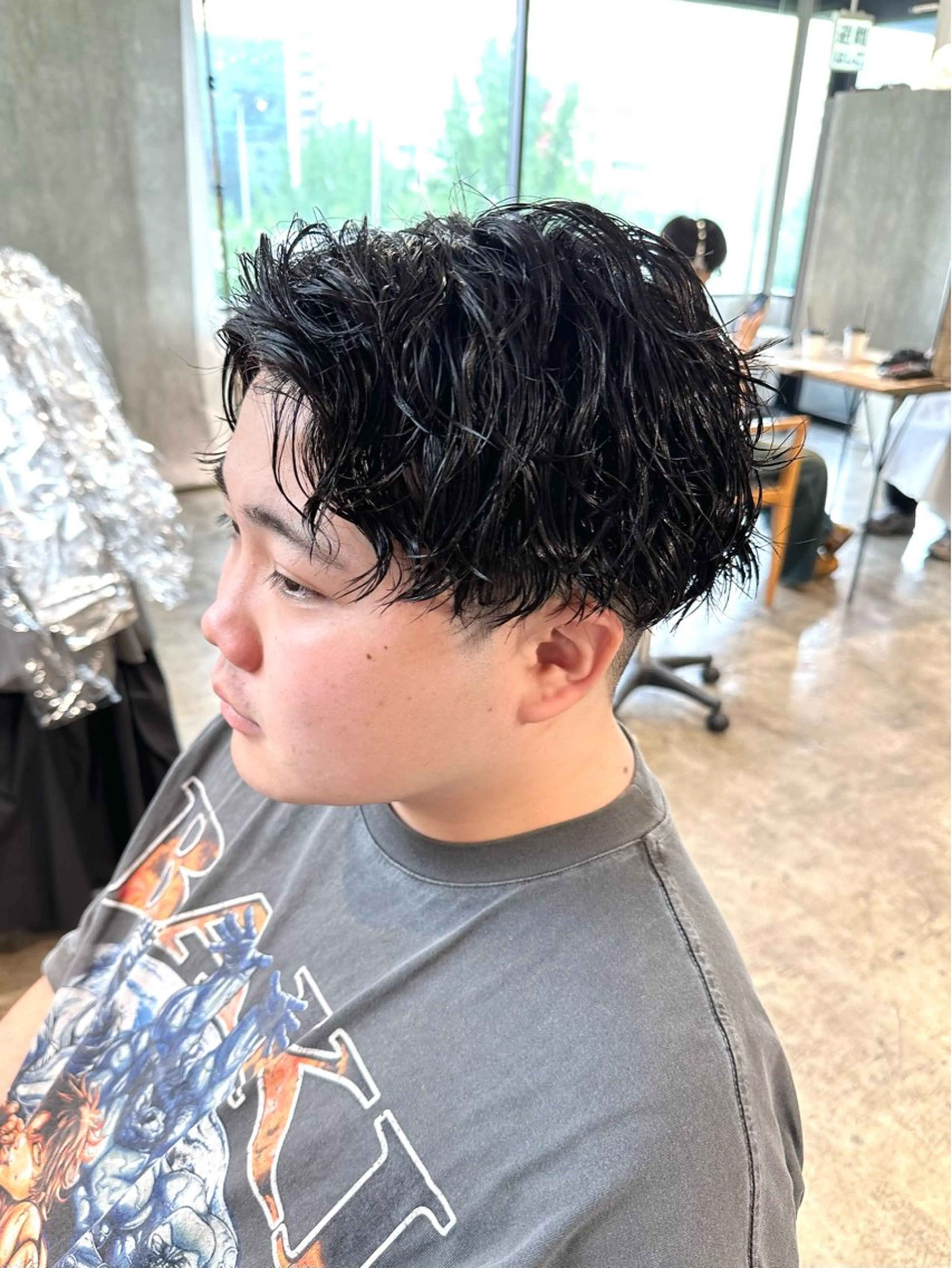 パーマ メンズ メンズパーマ 刈り上げ カット パーマ トリートメント 骨格補正施術/メンズ 専門美容師/YUYAのヘアスタイル