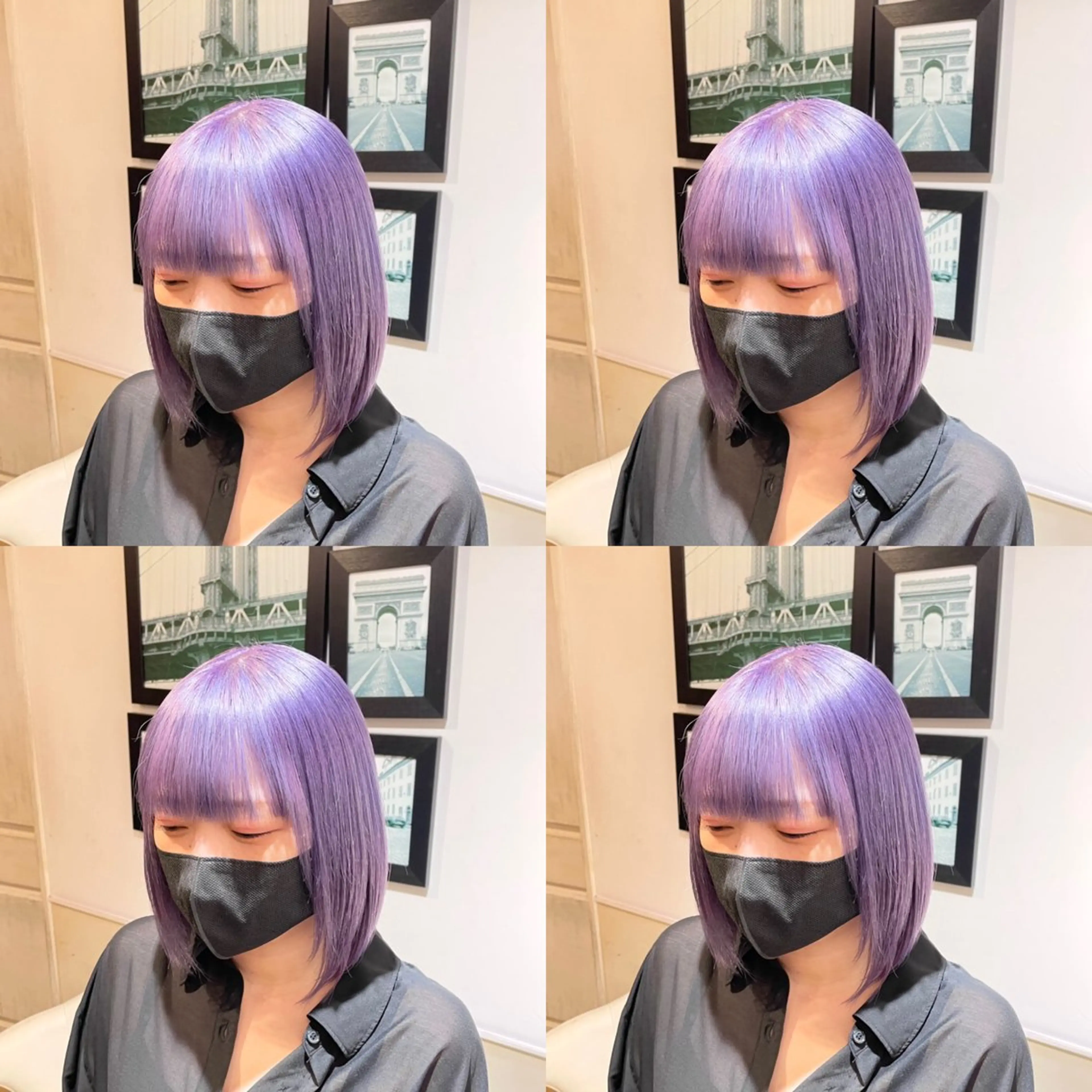 ミディアム カラー ブリーチ ラベンダーカラー 🌟トップデザイナー 高橋🌟のヘアスタイル