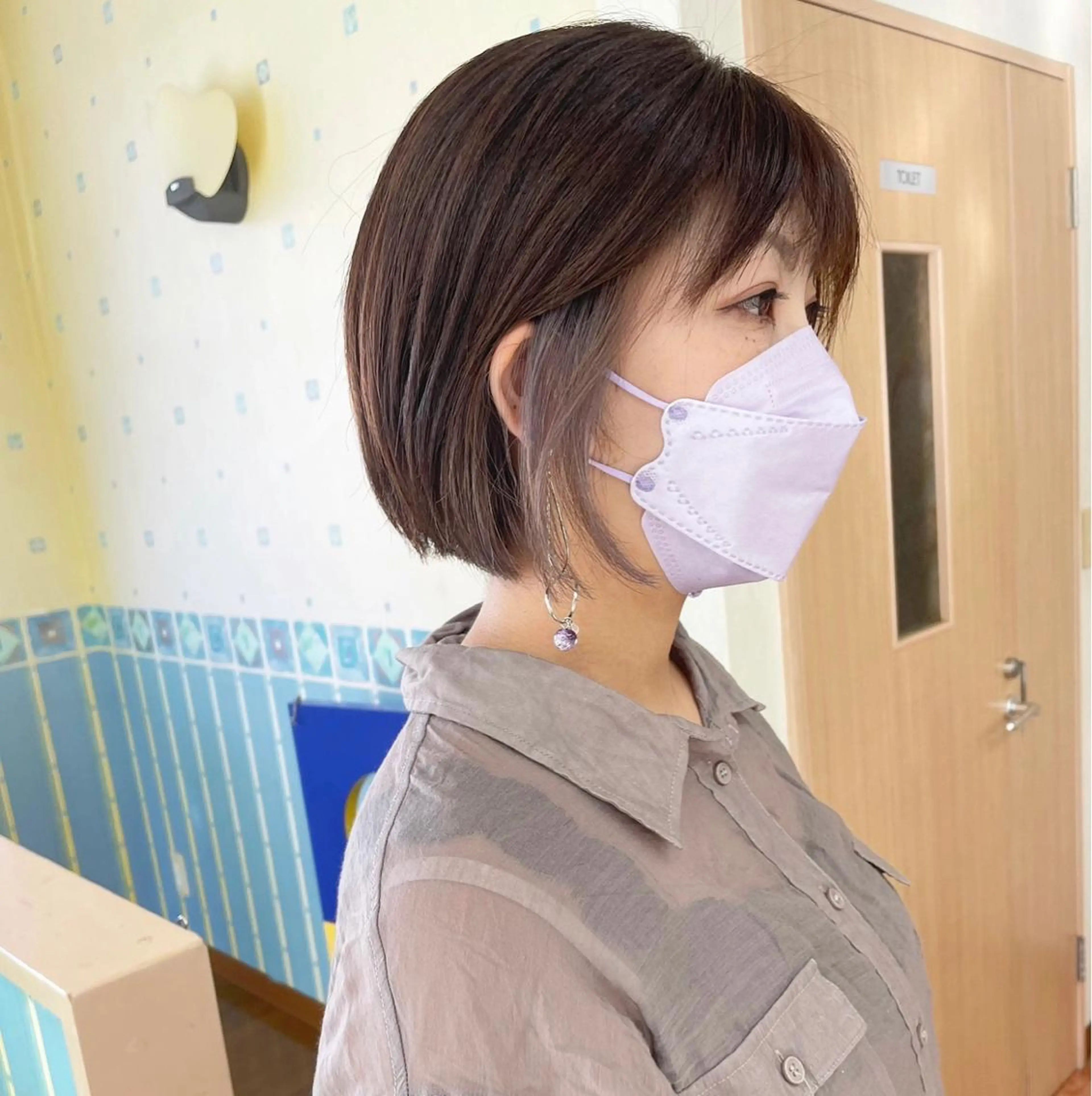 ショート カラー イヤリングカラー インナーカラー River,Land所属・yui .のヘアスタイル