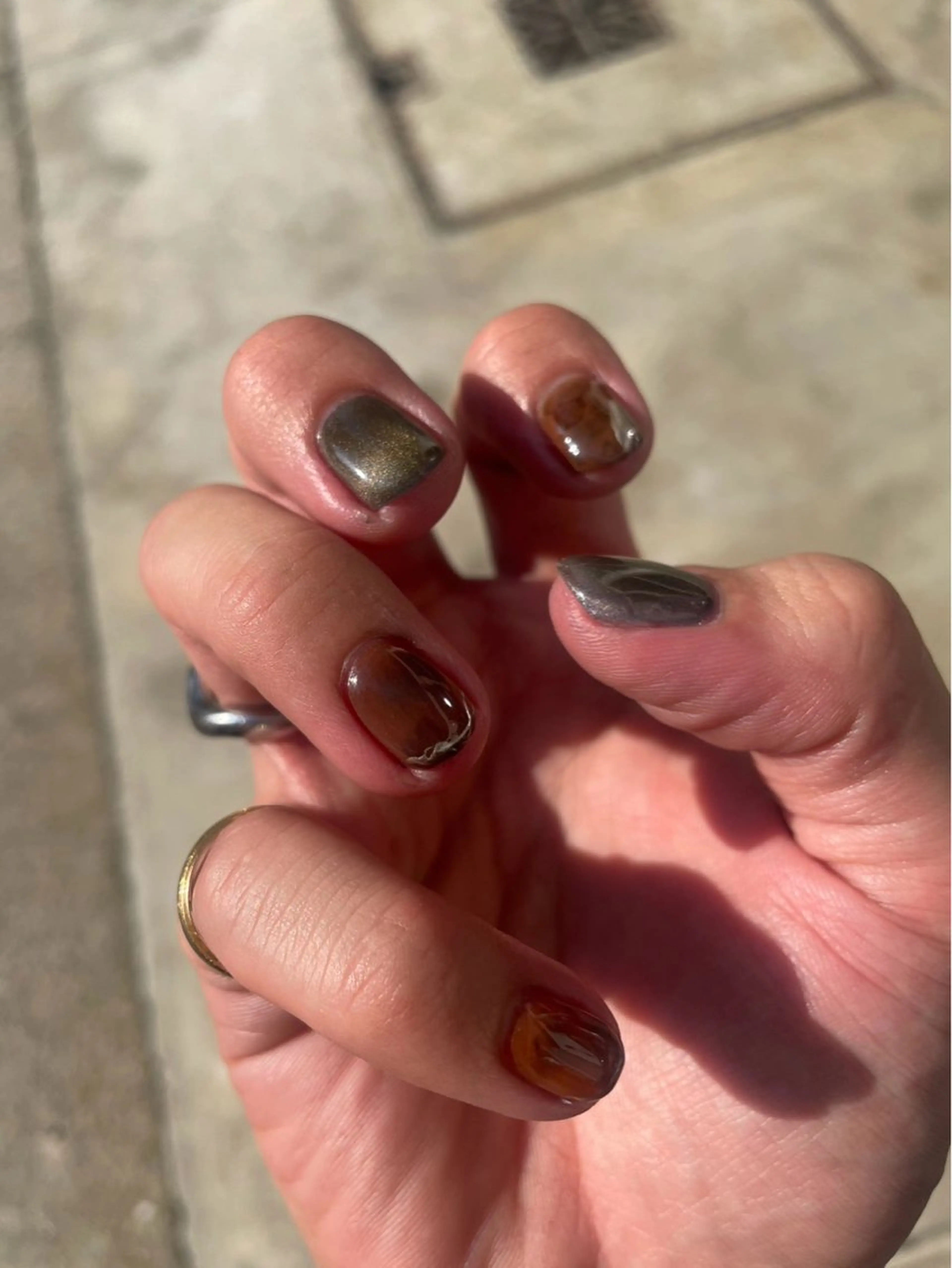 ネイル アートネイル べっ甲ネイル フラワーネイル フットネイル フレンチネイル Seemly 千田町店所属・フラワーパラジェル 🌸シームリーエミのネイルデザイン