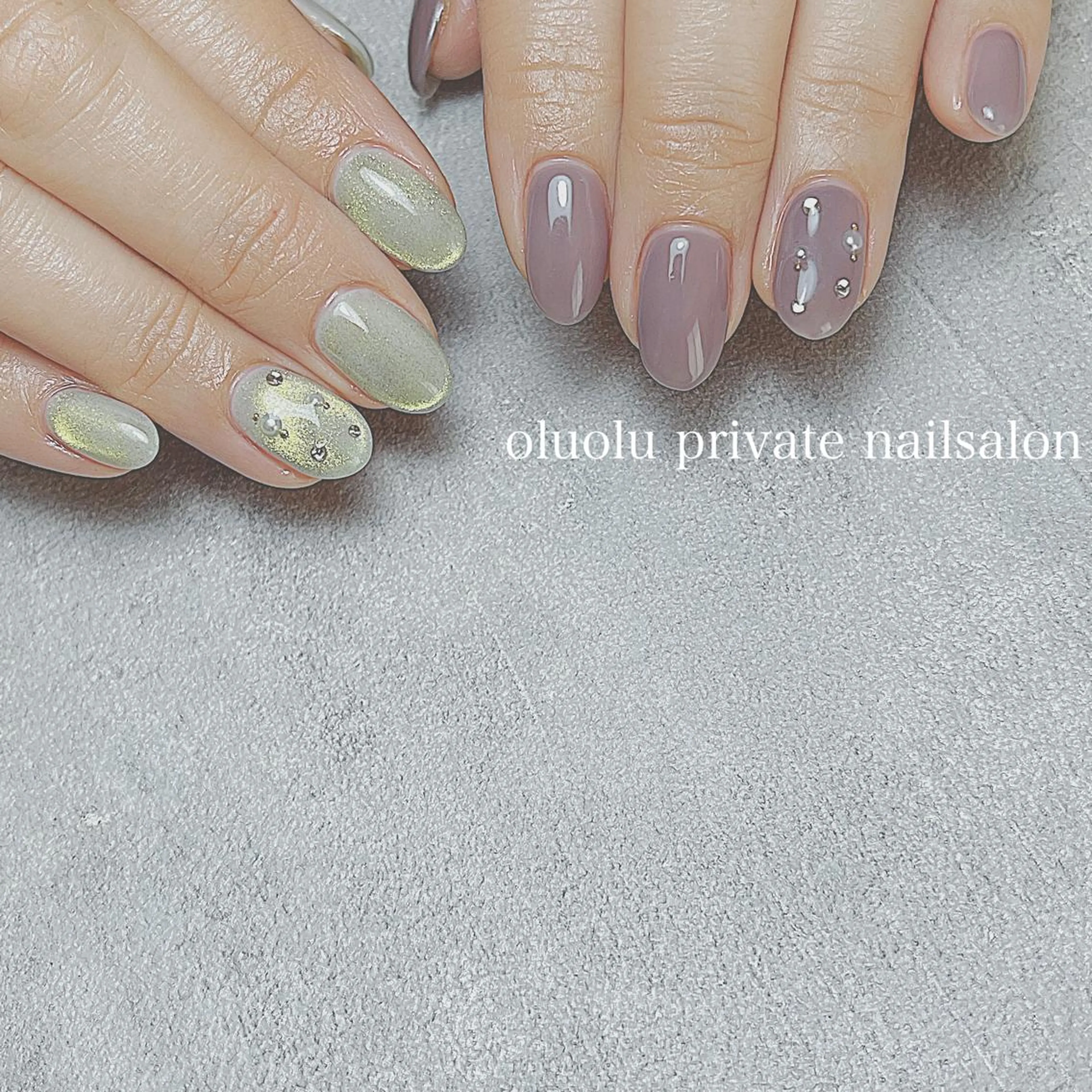 ネイル アートネイル フットネイル マグネットネイル ニュアンスネイル ショートネイル ハンドネイル 大村 紬華のネイルデザイン