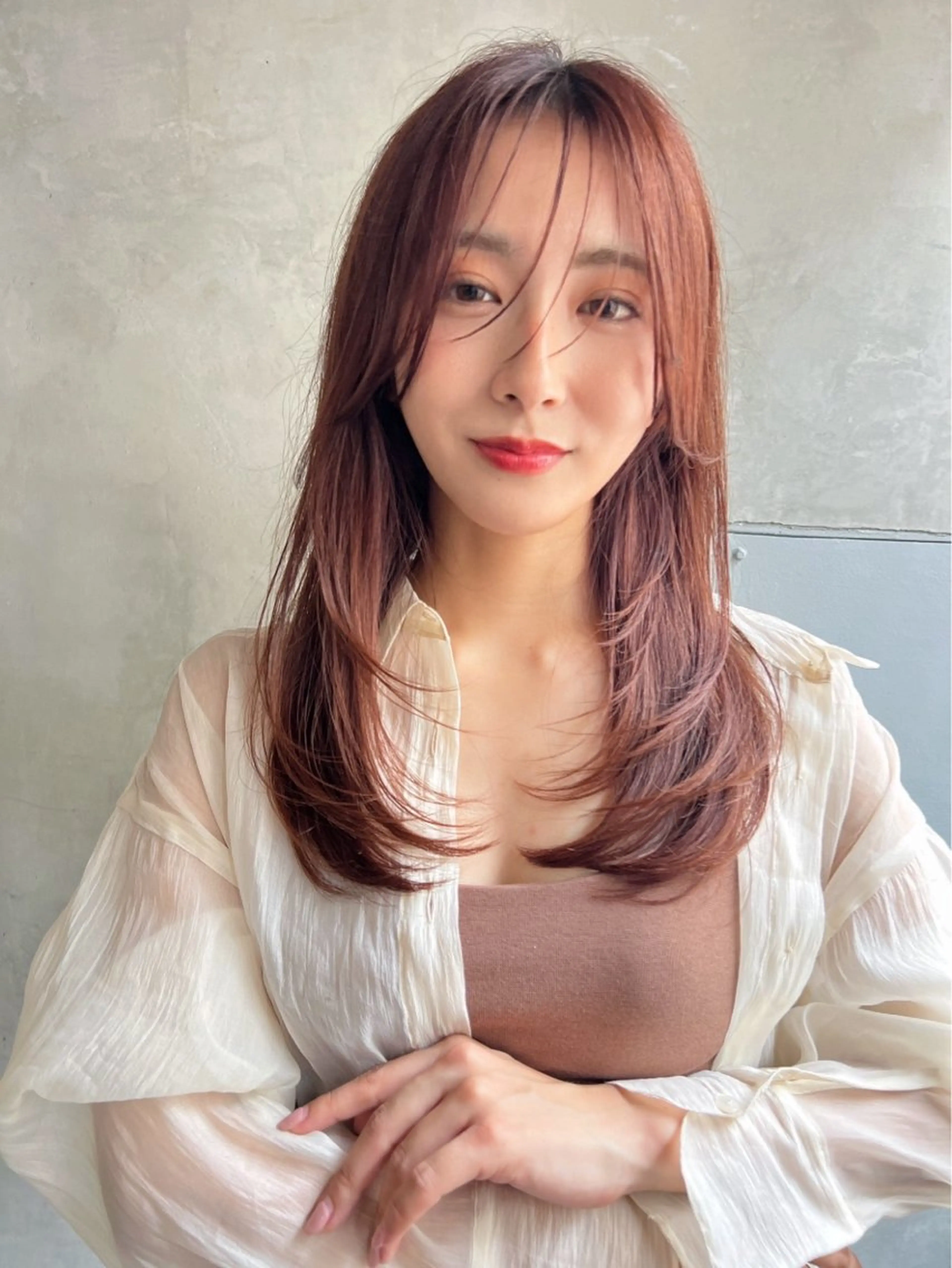 ロング カラー ヘアカラー トリートメント ヘッドスパ サラサラ美髪へ✨ RIKUTOのヘアスタイル