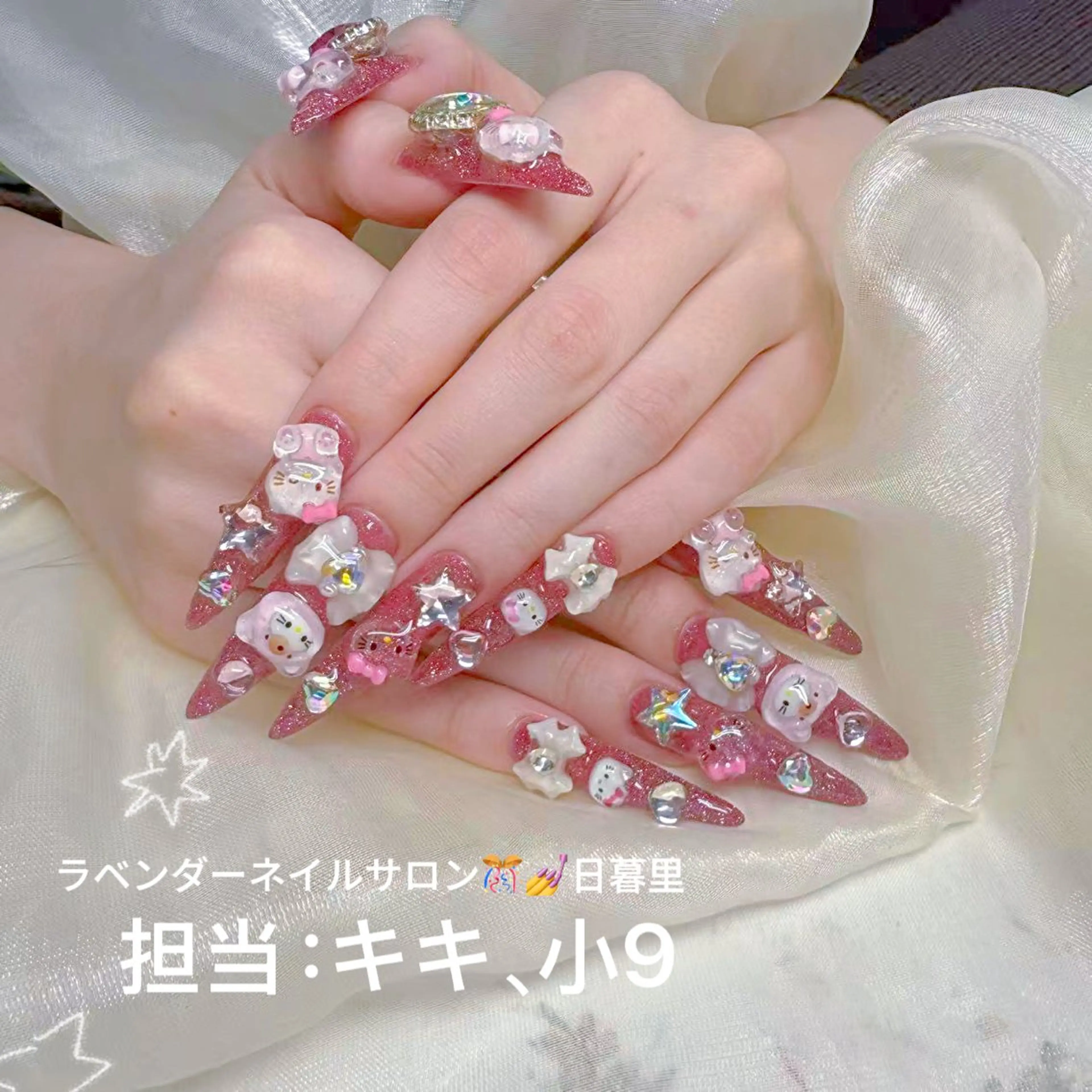 ネイル ラベンダー💖日暮里 ルル💖ネイルのネイルデザイン