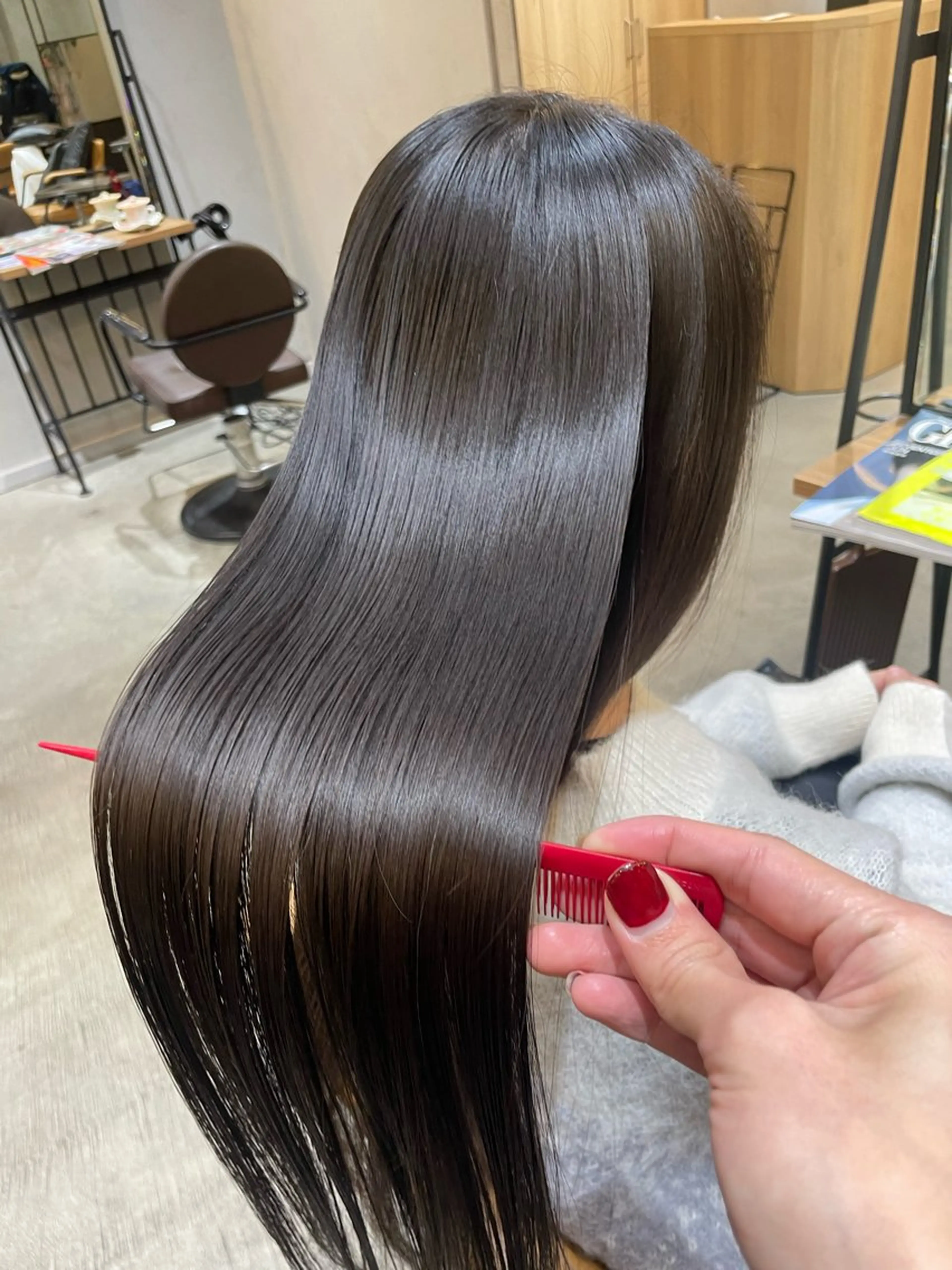 ロング 髪質改善 カット トリートメント ♦️モテ髪創作者 SUGA♦️のヘアスタイル