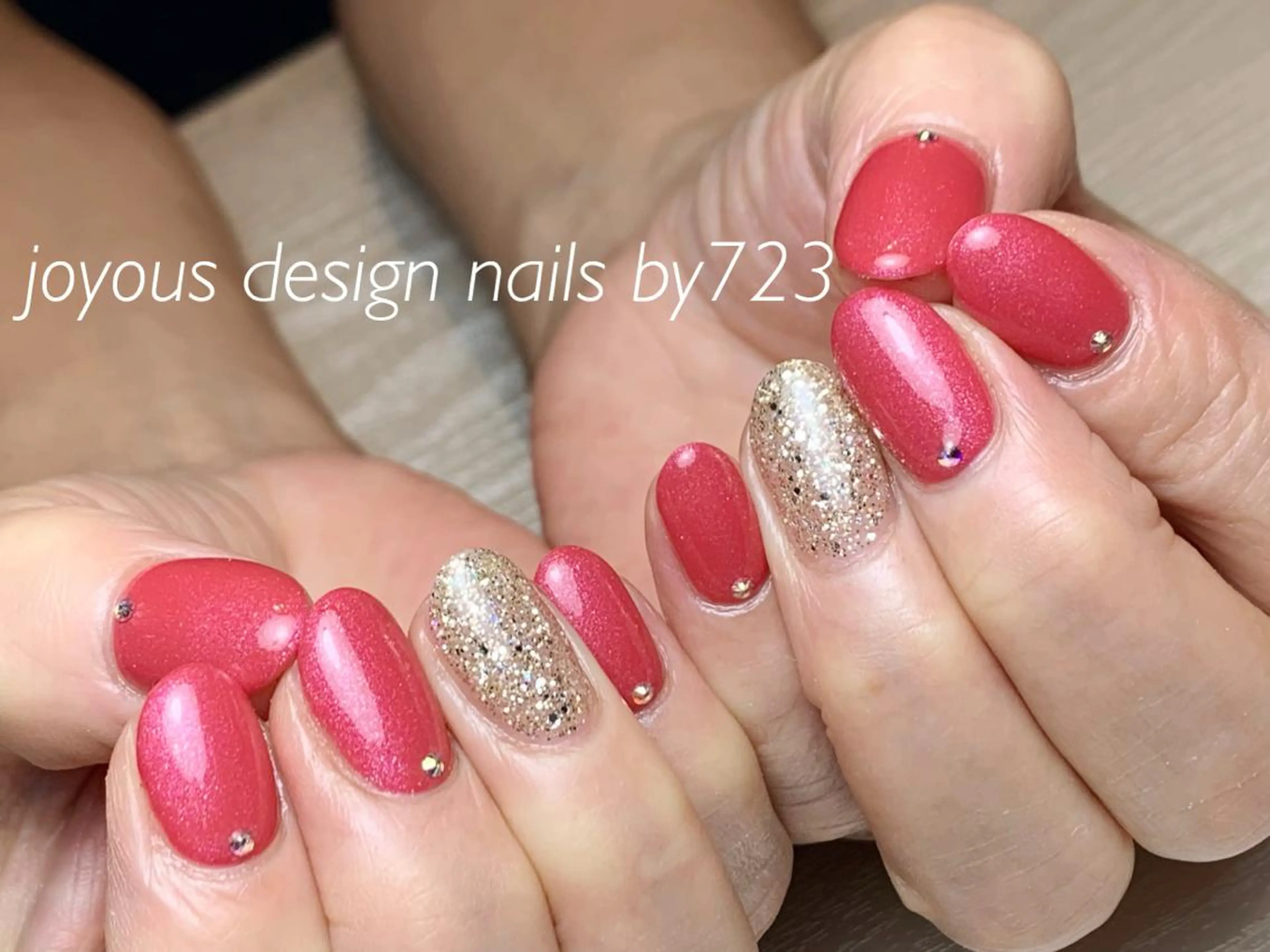 ネイル ストーンネイル ハンドネイル jdn natsumiのネイルデザイン