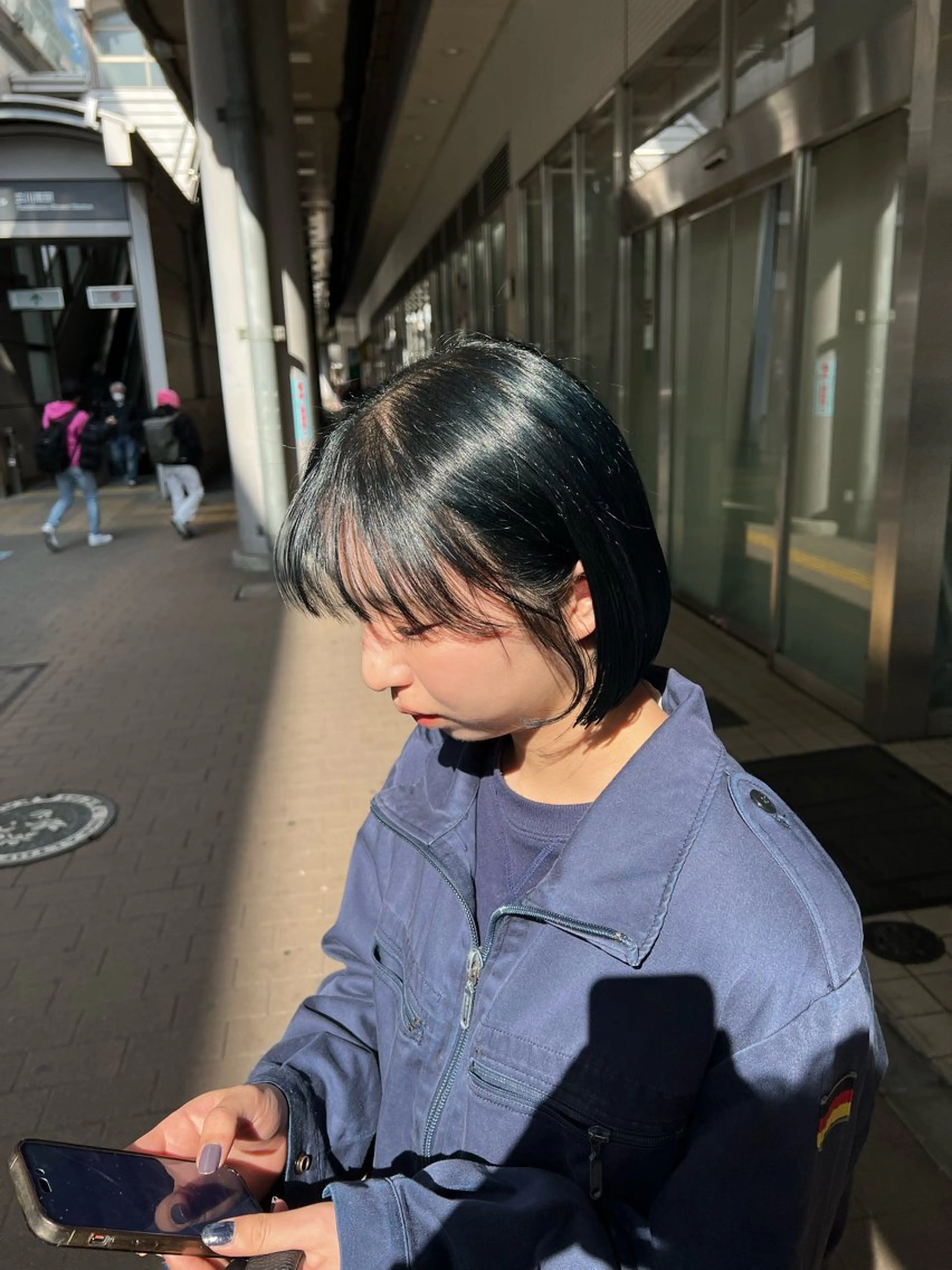 ショート ボブ カット ヘアカラー 韓国ボブ/縮毛矯正 /レイヤーカットのヘアスタイル