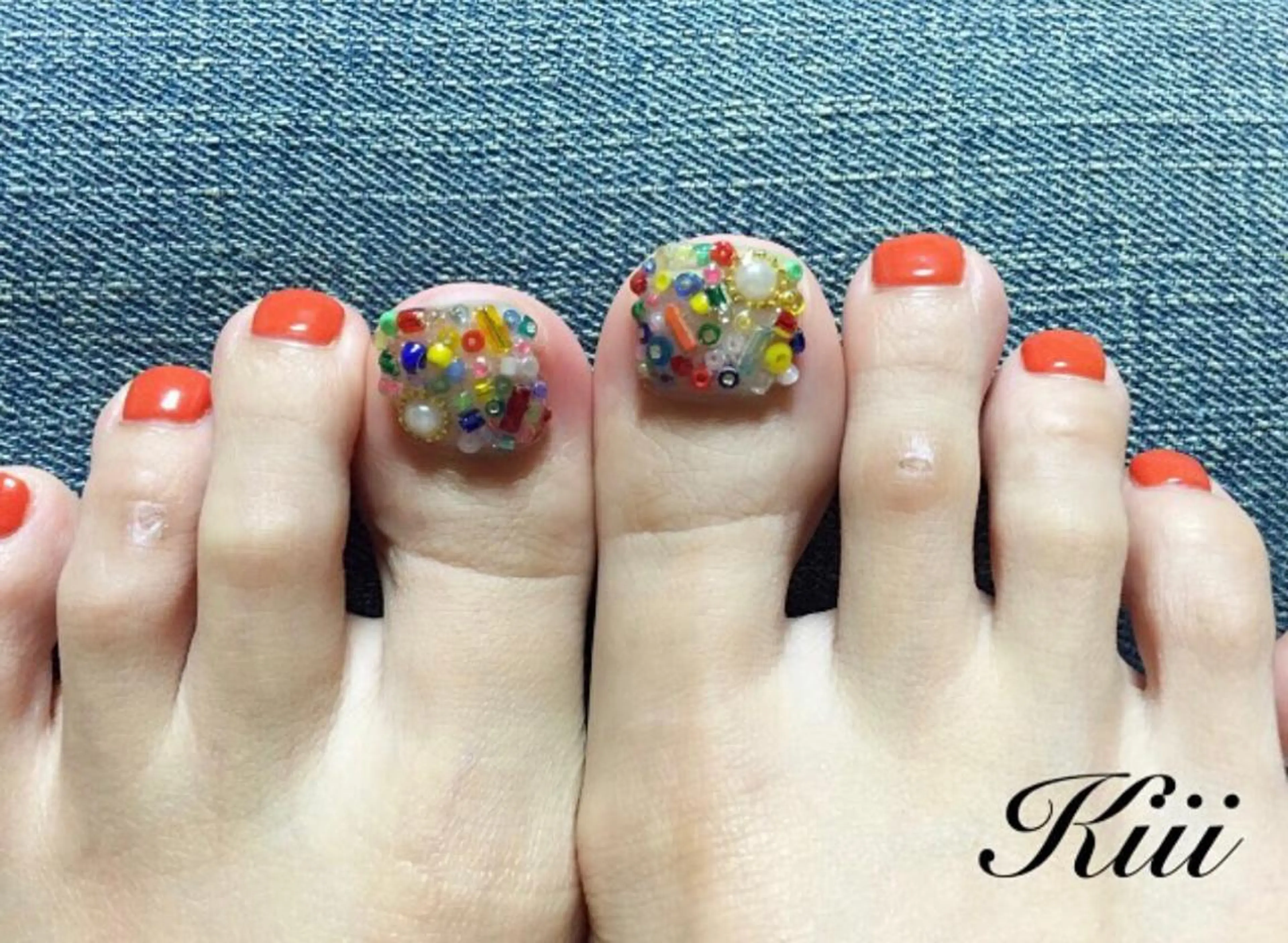 ネイル ハンドネイル フットネイル kiii.__ ✴︎*のネイルデザイン