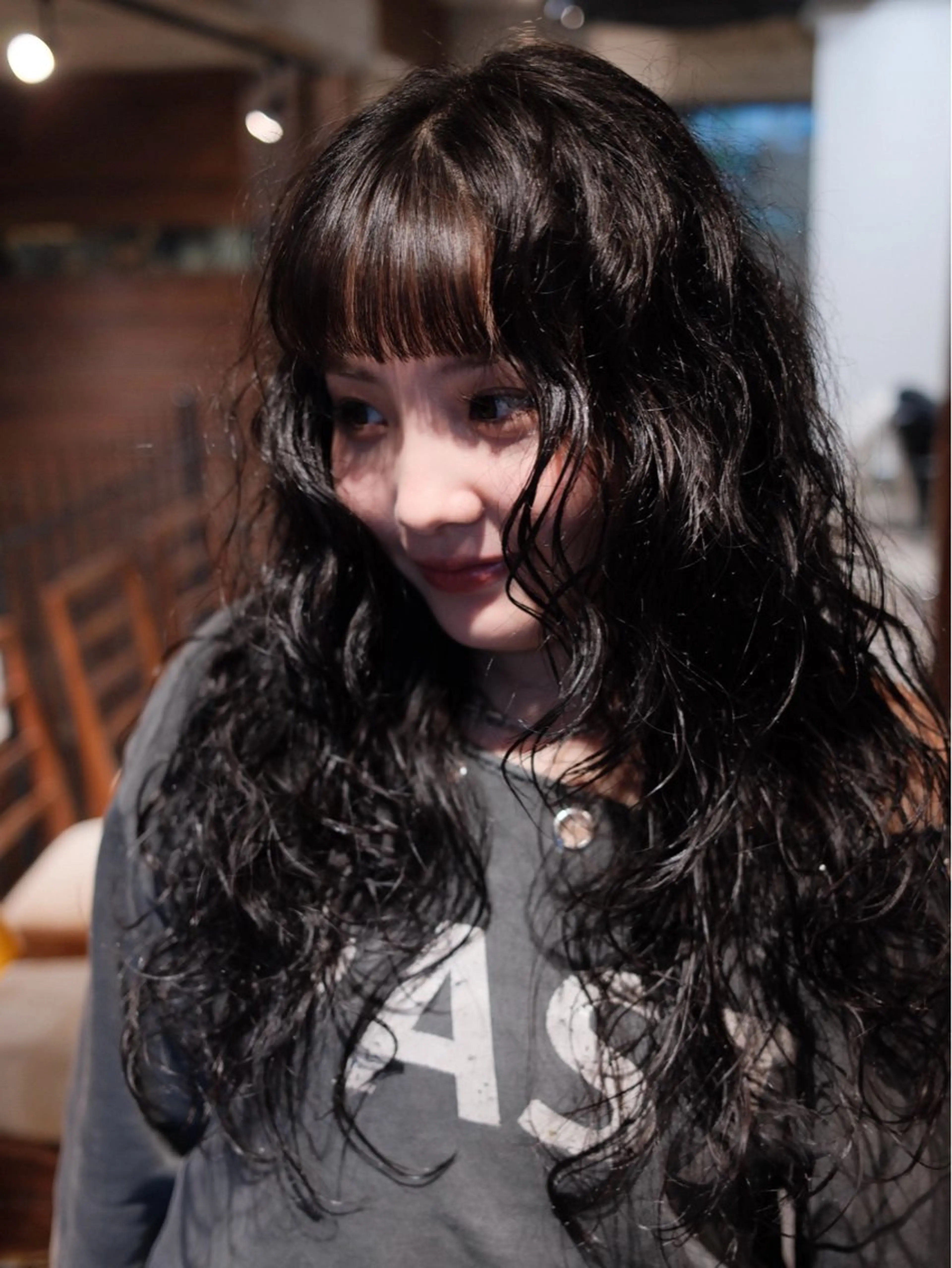 ロング パーマ ボブ レイヤーカット デジタルパーマ カット パーマ 【お洒落パーマ】 Elme　肥塚康汰郎のヘアスタイル