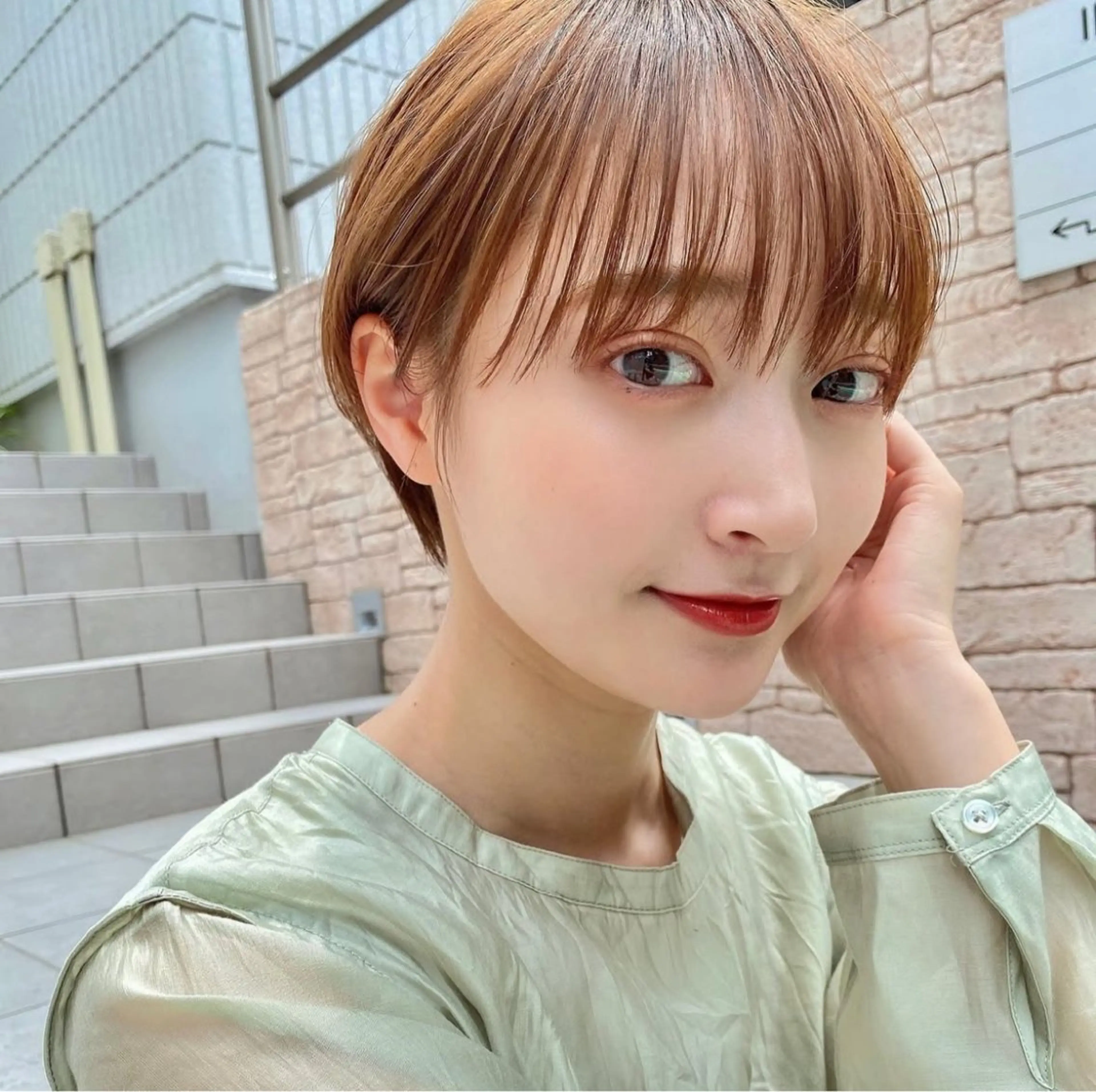 ショート カット トリートメント 井上 一青のヘアスタイル