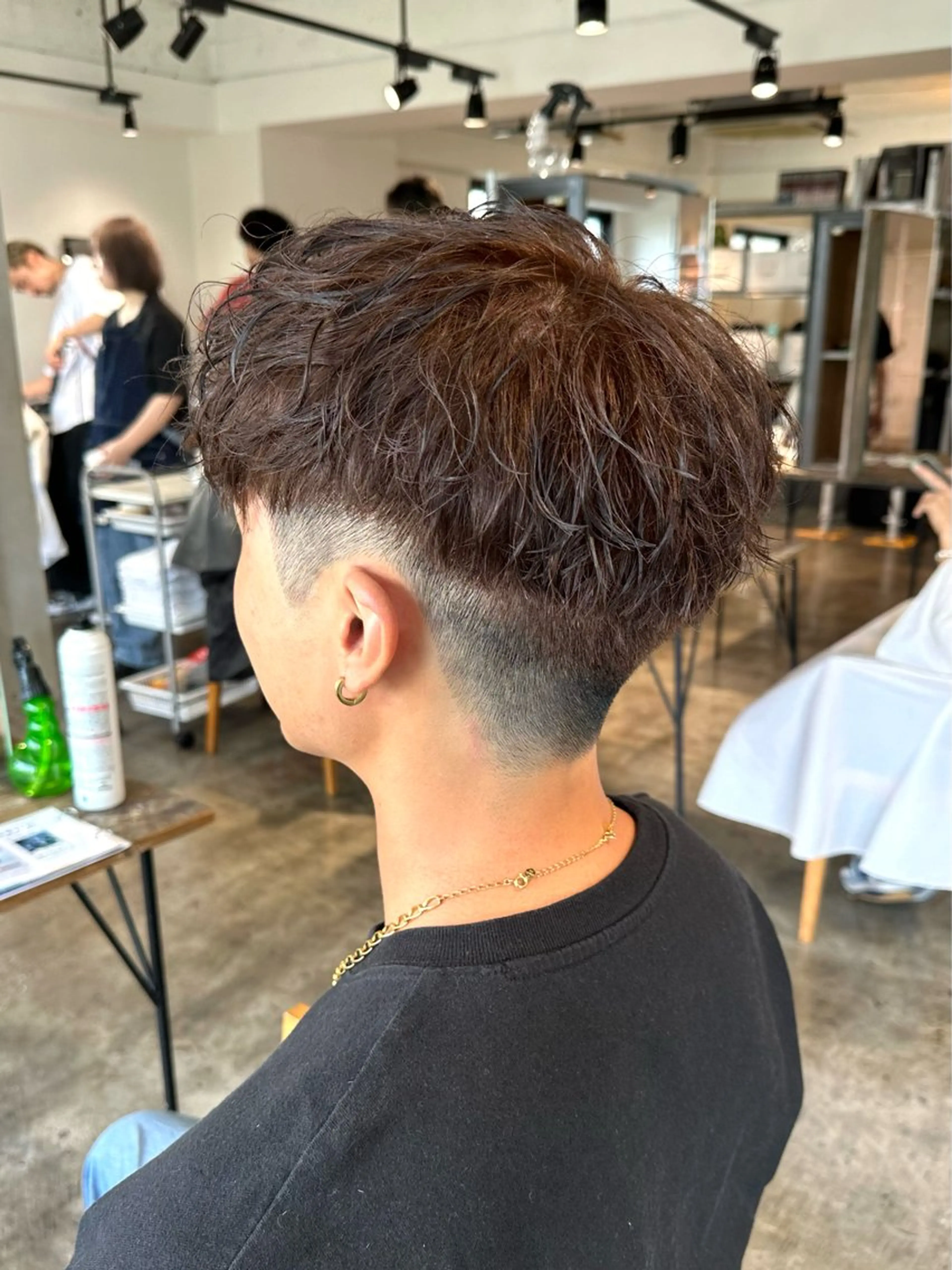 カラー パーマ メンズ メンズパーマ スペインカール アッシュ 骨格補正施術/メンズ 専門美容師/YUYAのヘアスタイル