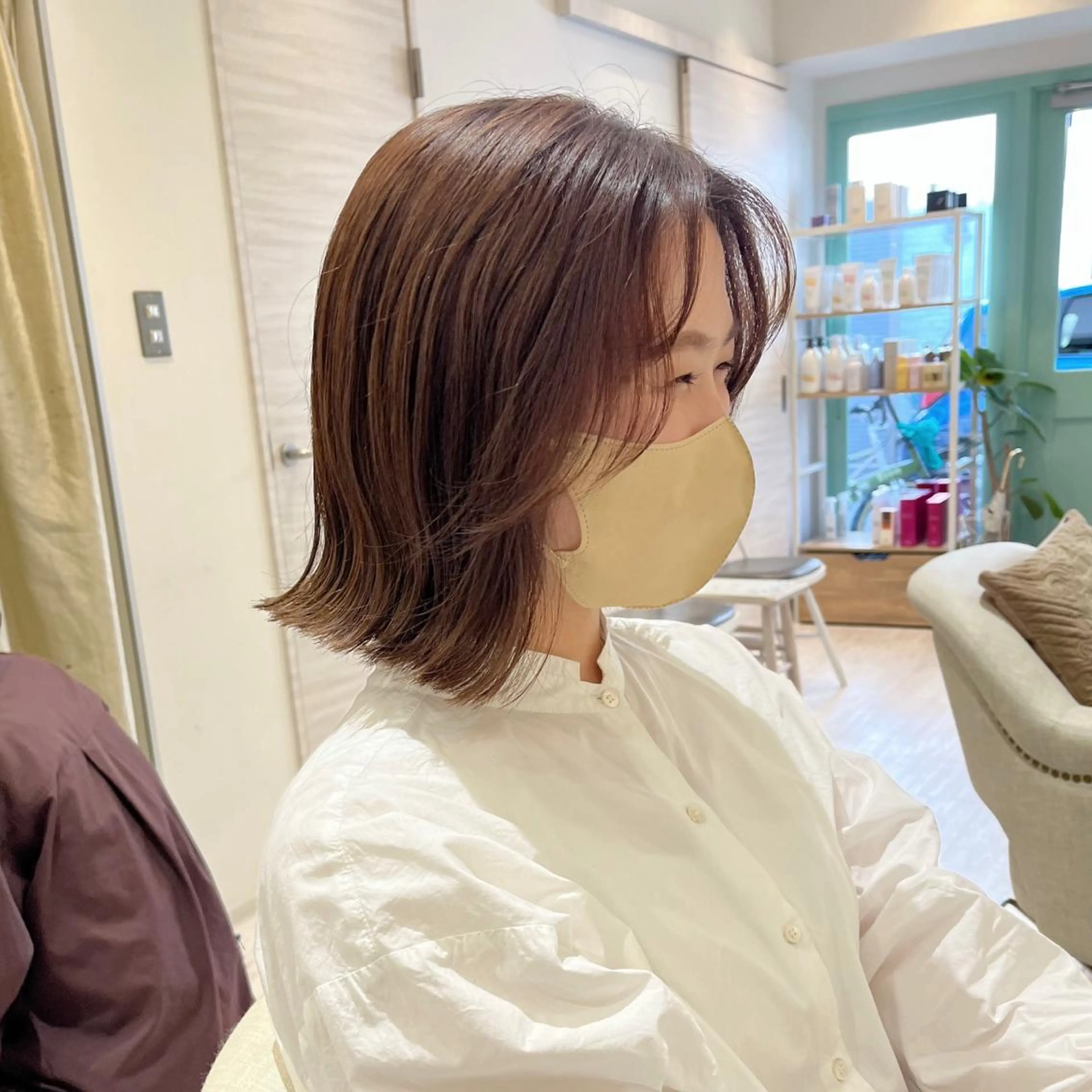 ミディアム Chiho / 梅田 / ボブ/ パーマのヘアスタイル