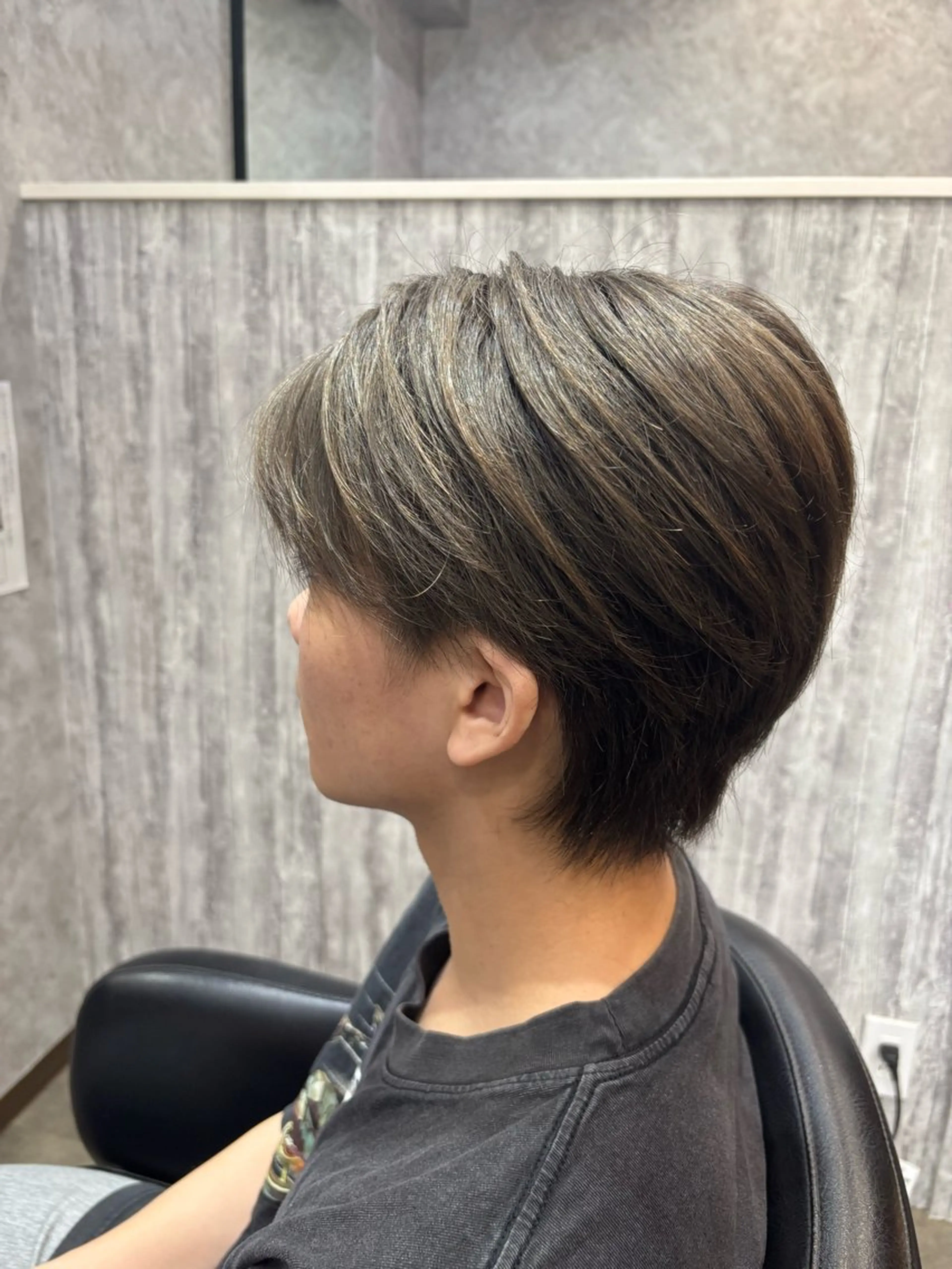 ショート メンズ カット 福澤玲央／博多／千代 ／メンズカットのヘアスタイル