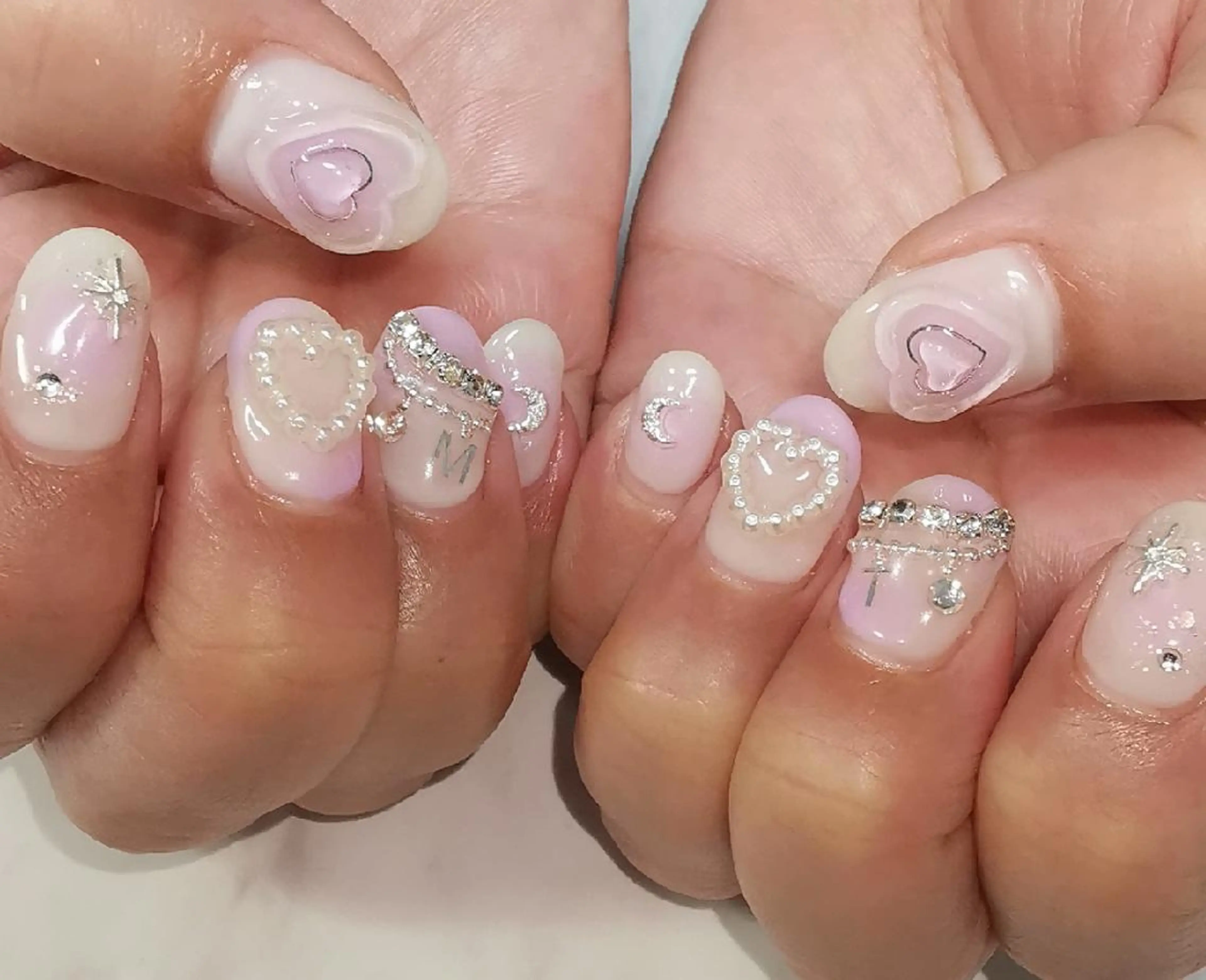 ネイル バレンタイン ハンドネイル reve あやののネイルデザイン