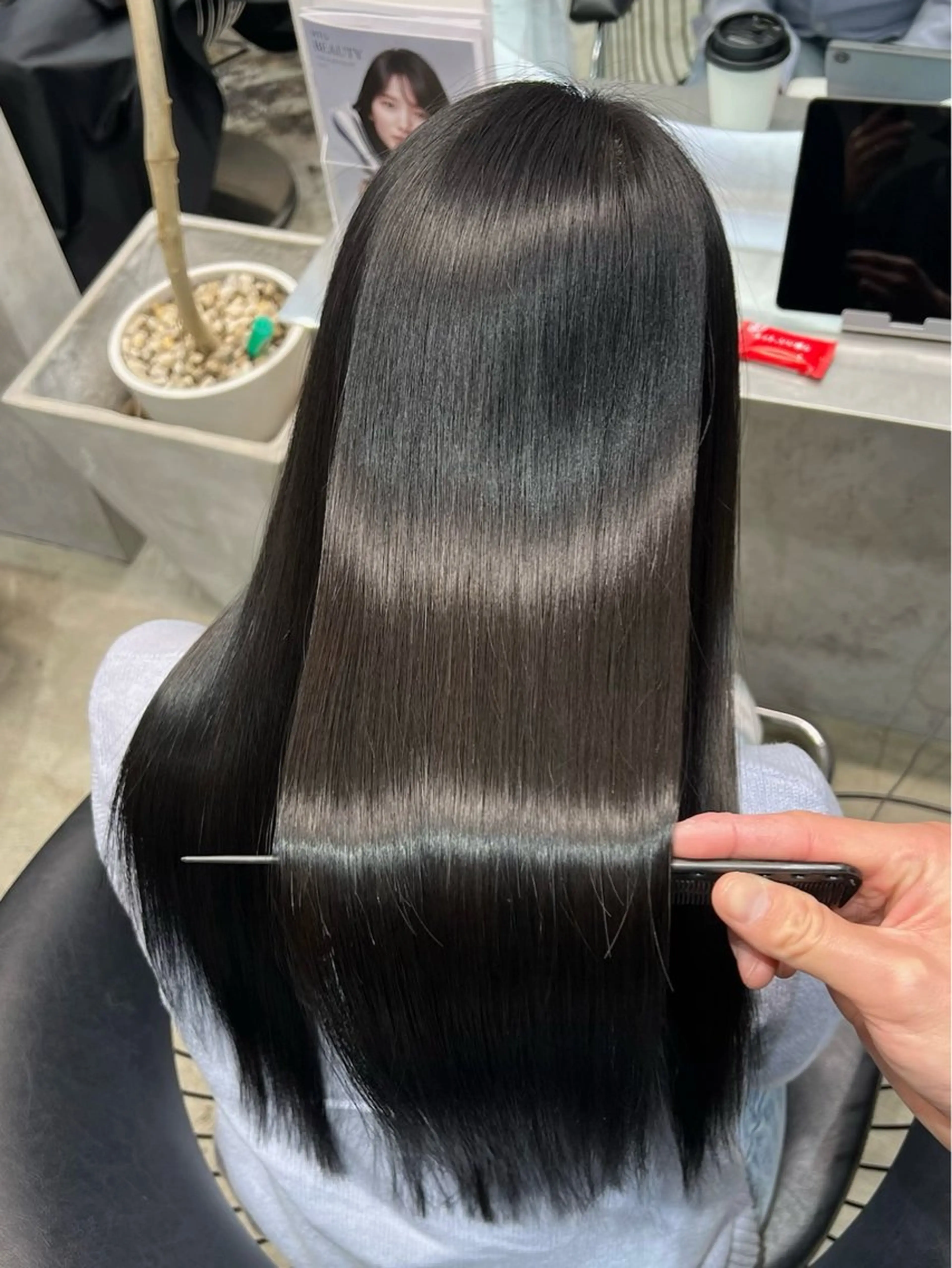 ロング カラー カット ヘアカラー トリートメント etora 渋谷所属・ワンホンヘア🇨🇳 髪質改善/itaruのヘアスタイル