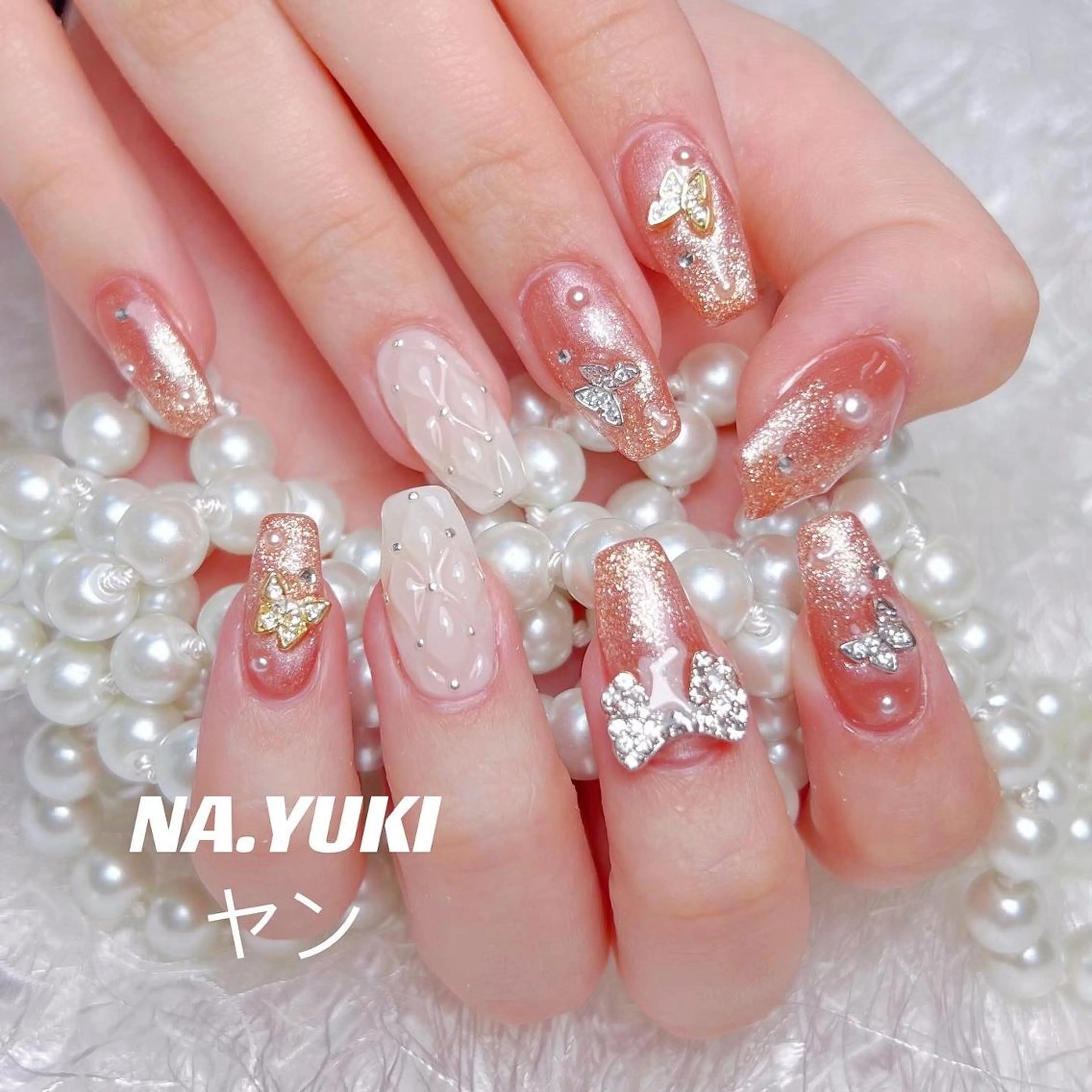 ネイル ロング ハンドネイル ハンドケア ナユキNA.YUKI 池袋店のネイルデザイン