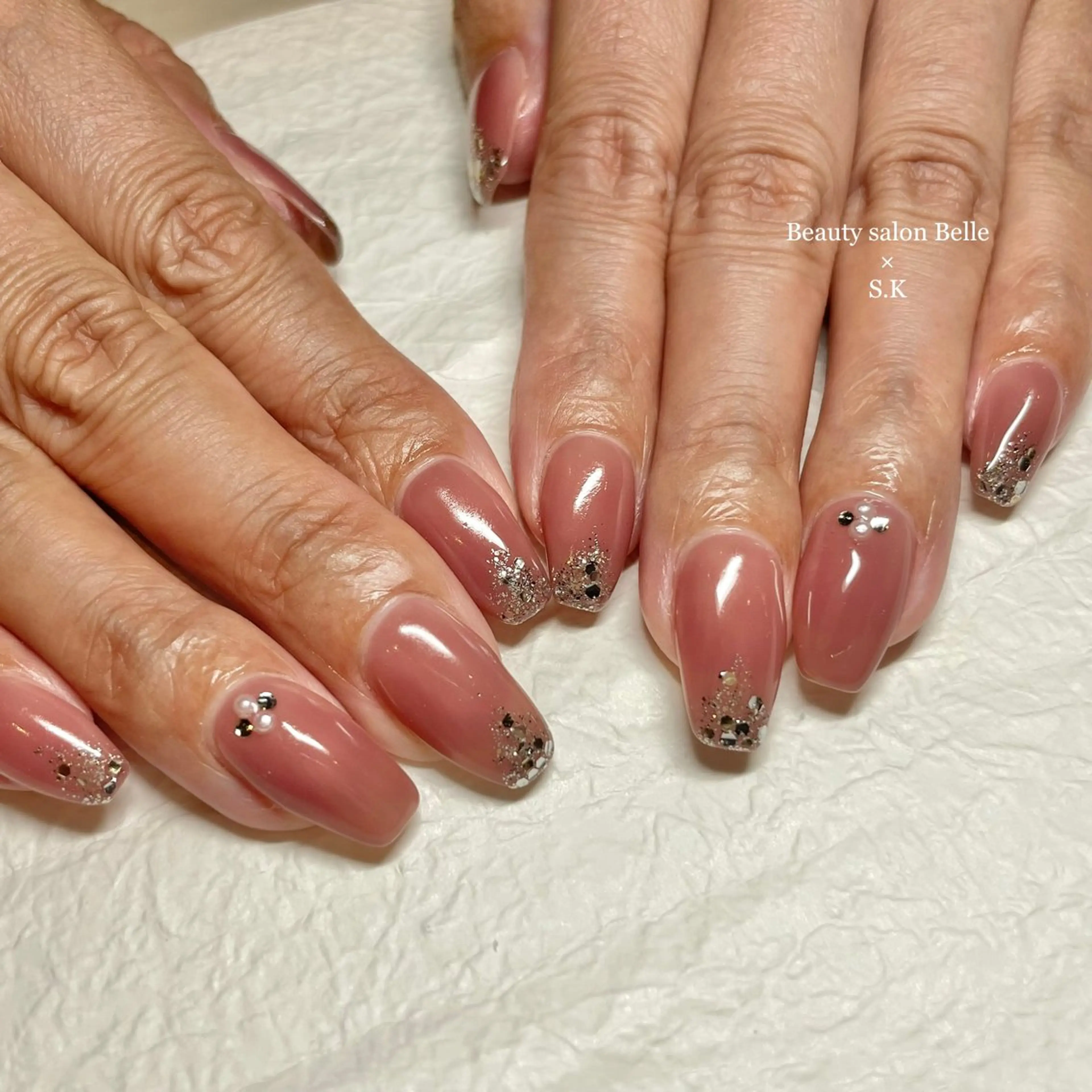 セミロング ネイル ラヴィアンローズ所属・S. kurumiのネイルデザイン