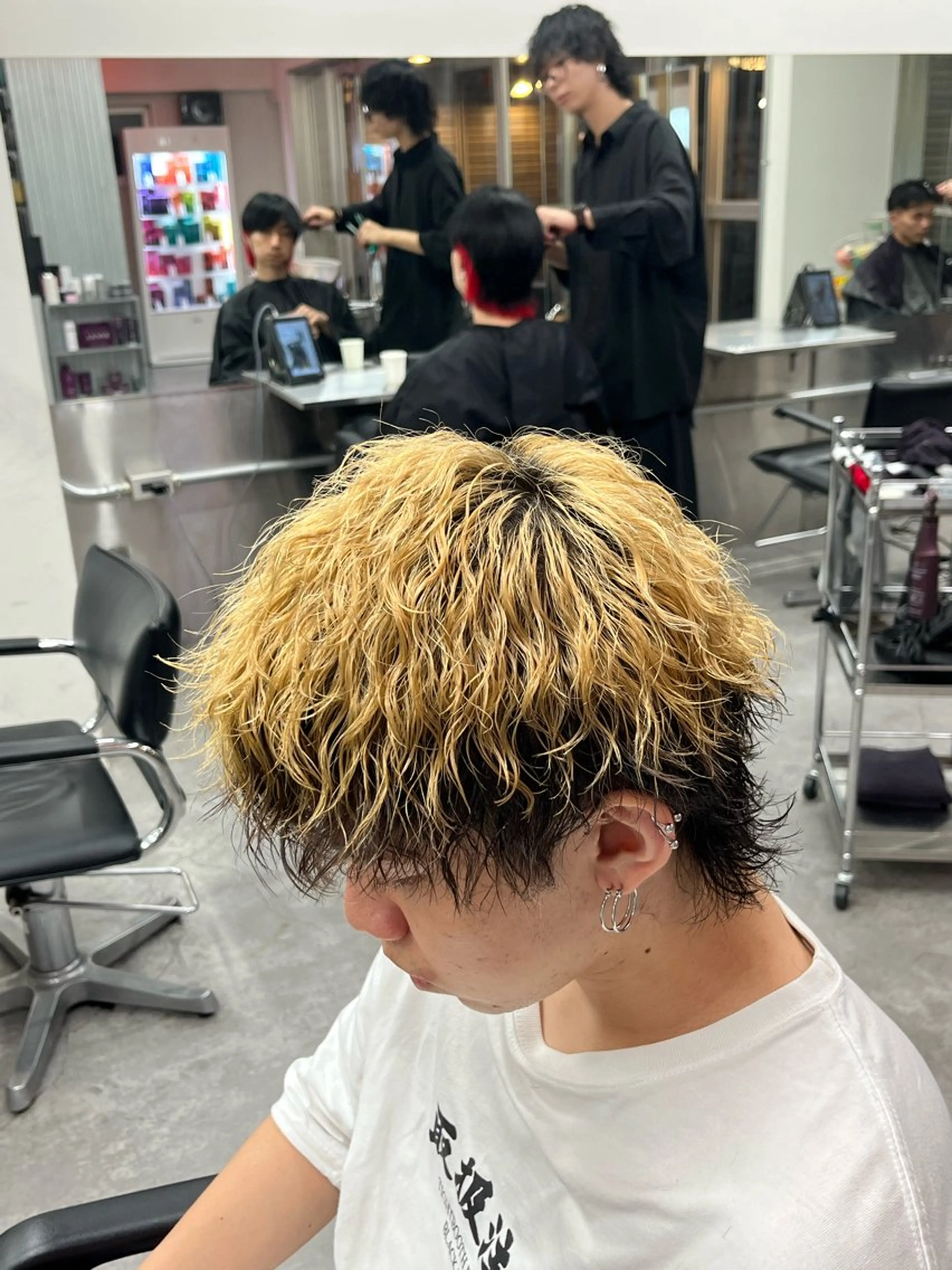 メンズ限定【ブリーチしててもパーマがしたい⚡️】カット＋ブリーチパーマ【ケア込】の写真