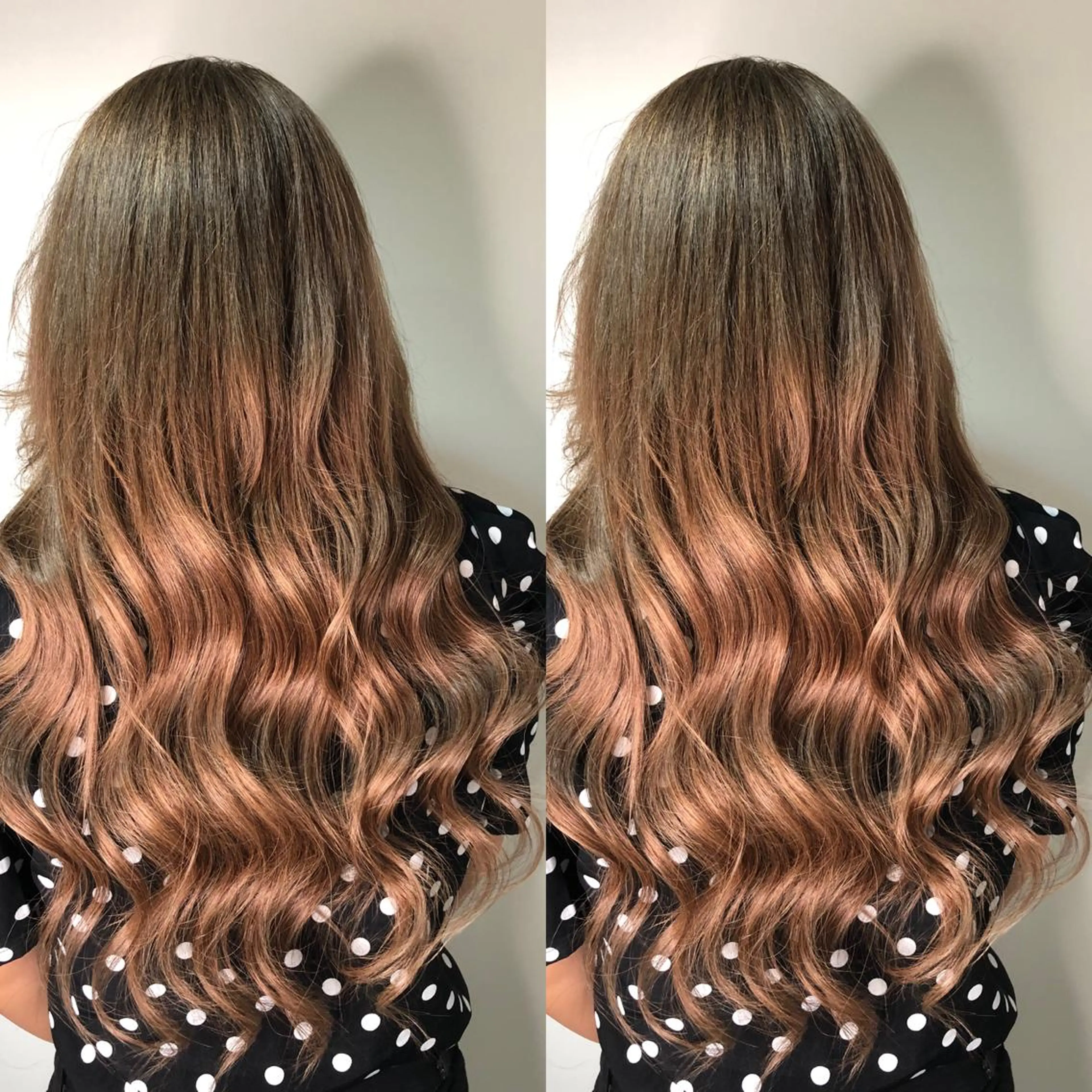 ロング カラー ヘアアレンジ ベージュカラー ブリーチ ハイトーンカラー ミルクティーベージュ alpha. カラーエクステ下妻のヘアスタイル