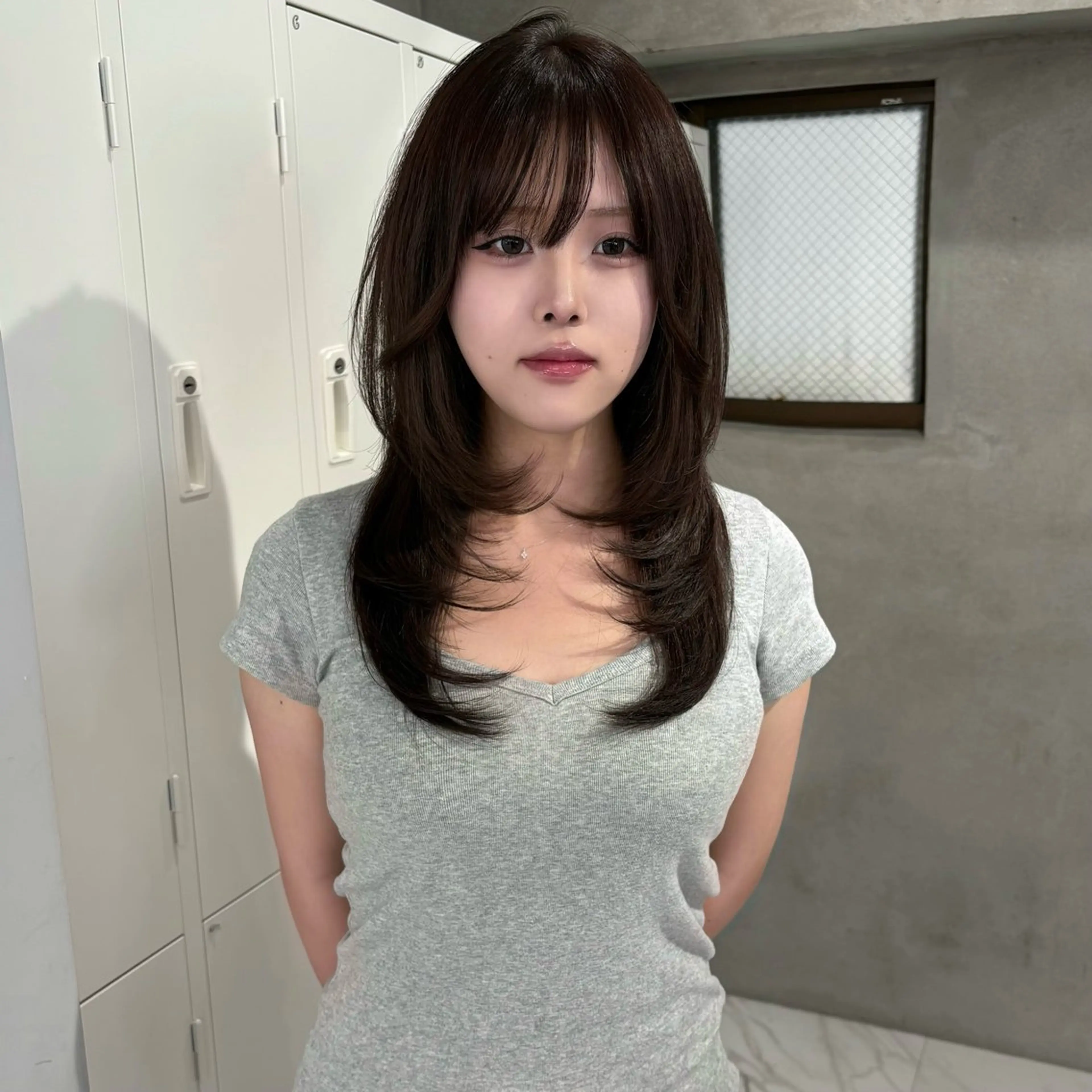 【レイヤーカット】 韓国風ナチュラルレイヤーカット⸝꙳.⋆の写真