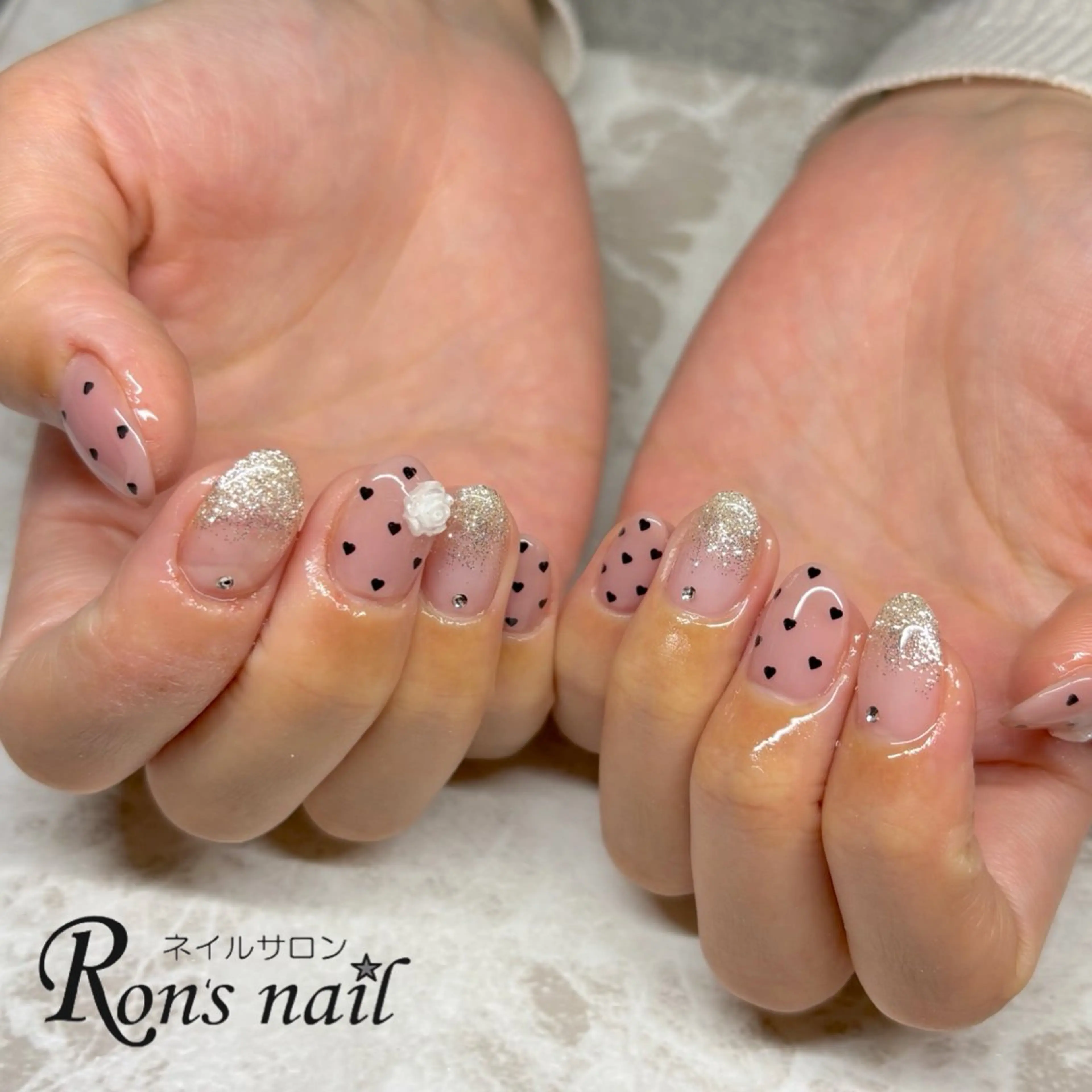 ネイル Ron's nail 笹岡のネイルデザイン
