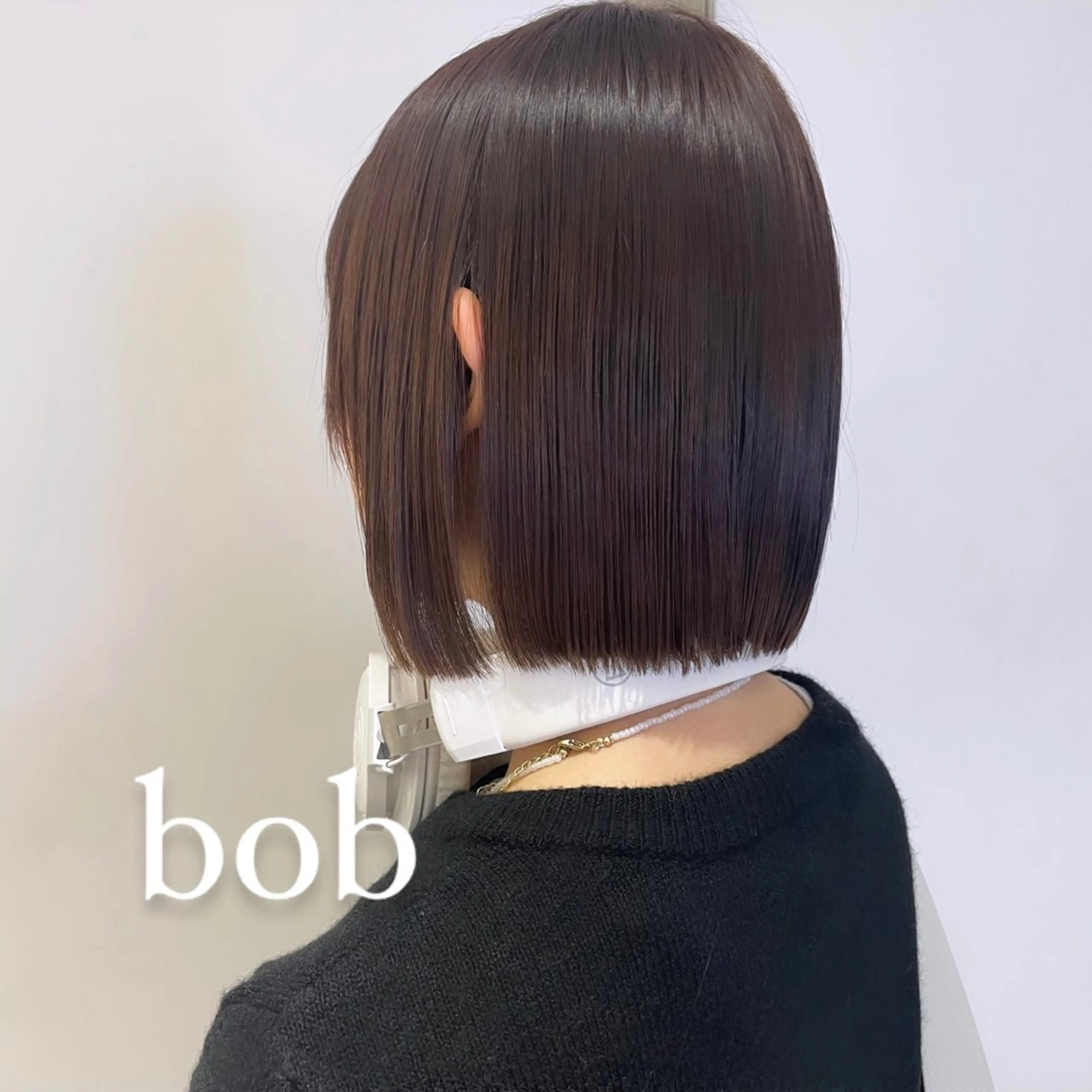 ミディアム カラー ヘアカラー トリートメント ボブパーマ ♡ヨシカワハナコのヘアスタイル