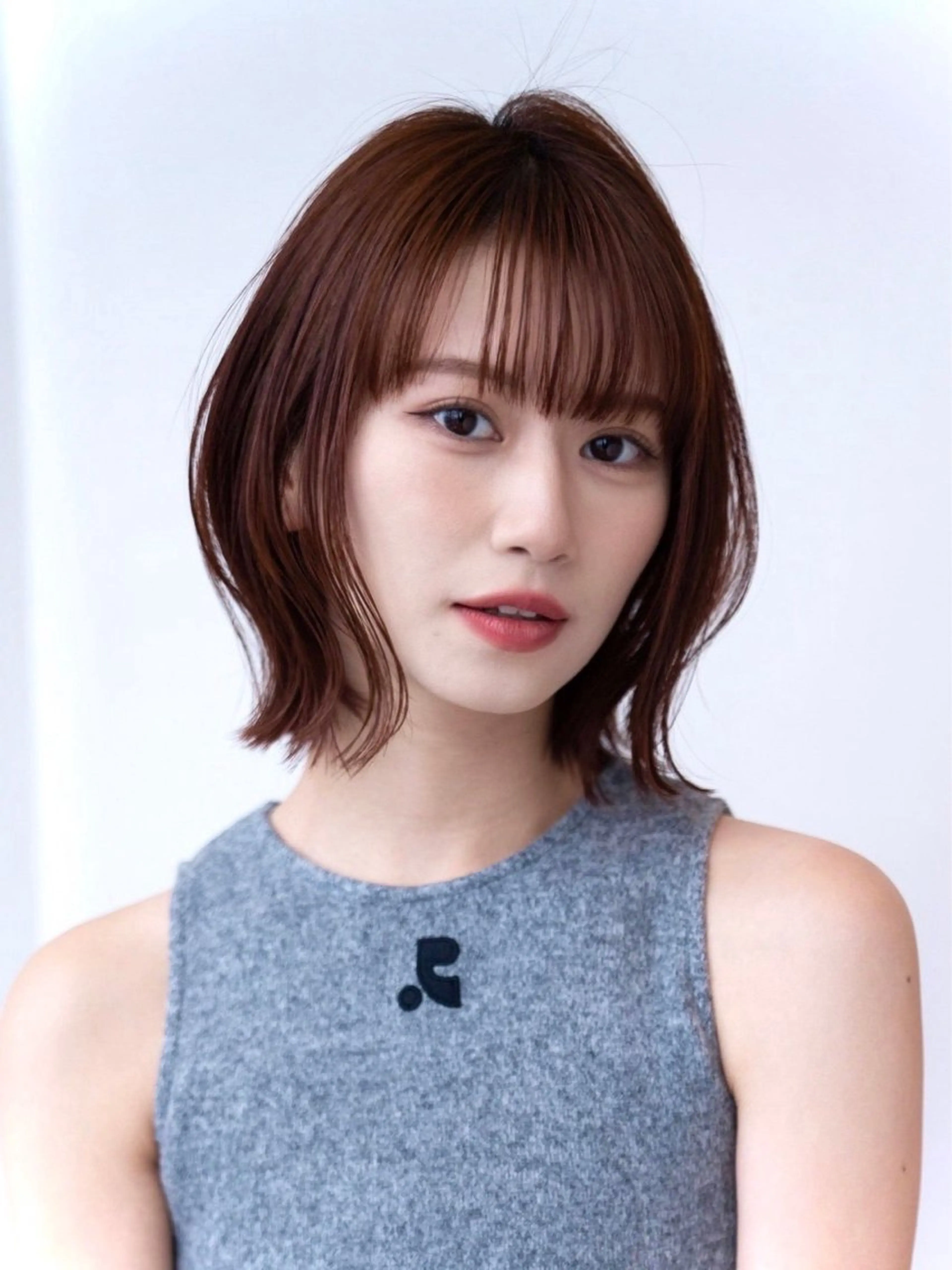 ショート カラー 切りっぱなしボブ ショートボブ ボブ くびれヘア 韓国風ヘア カット ヘアカラー トリートメント 渋谷ボブ/レイヤー ボブ田中航平のヘアスタイル