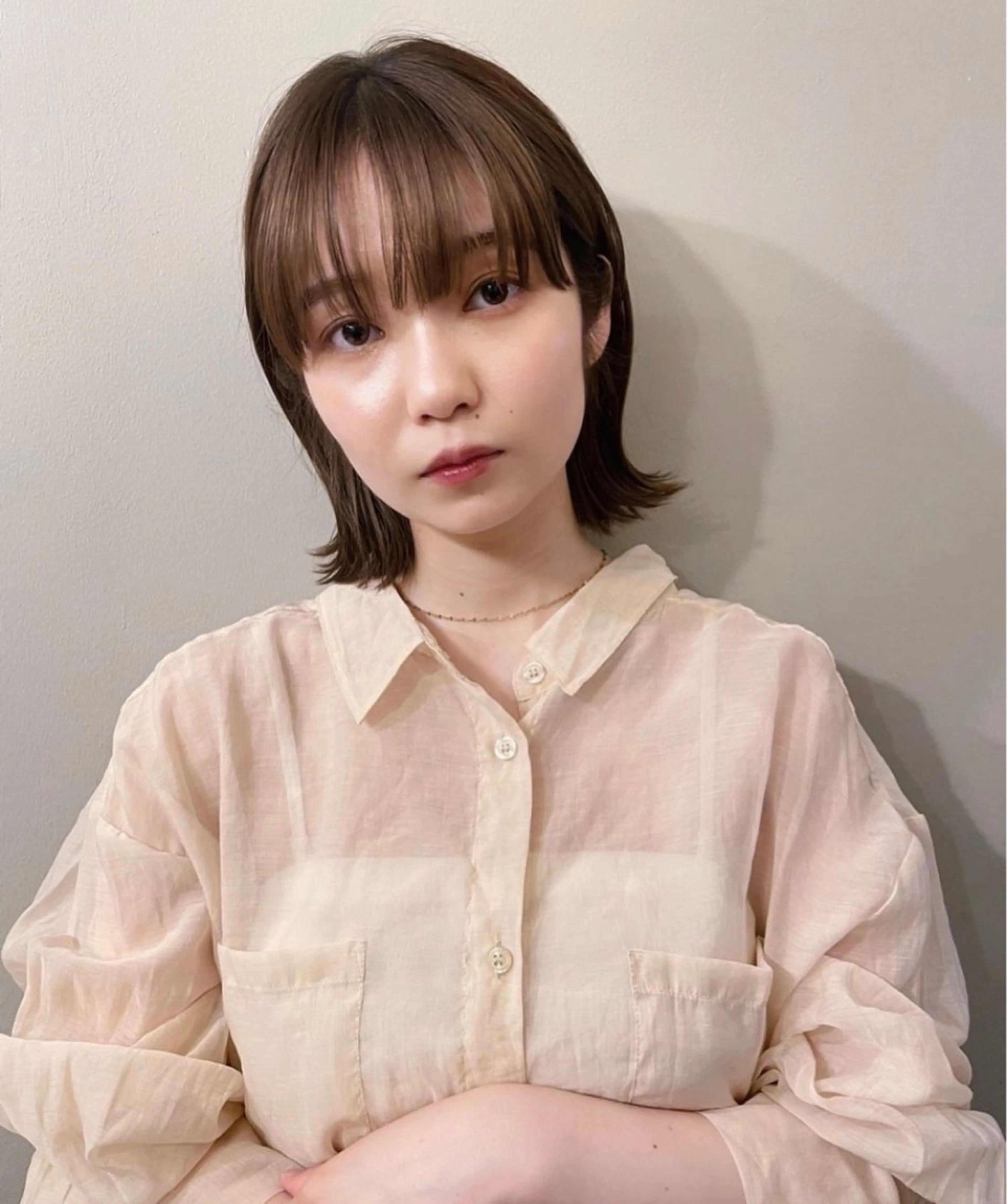 カラー ベージュカラー ブリーチ ミルクティーベージュ ブリーチなしカラー tete nico所属・似合わせ/ヘアカラー nanami🌸のヘアスタイル