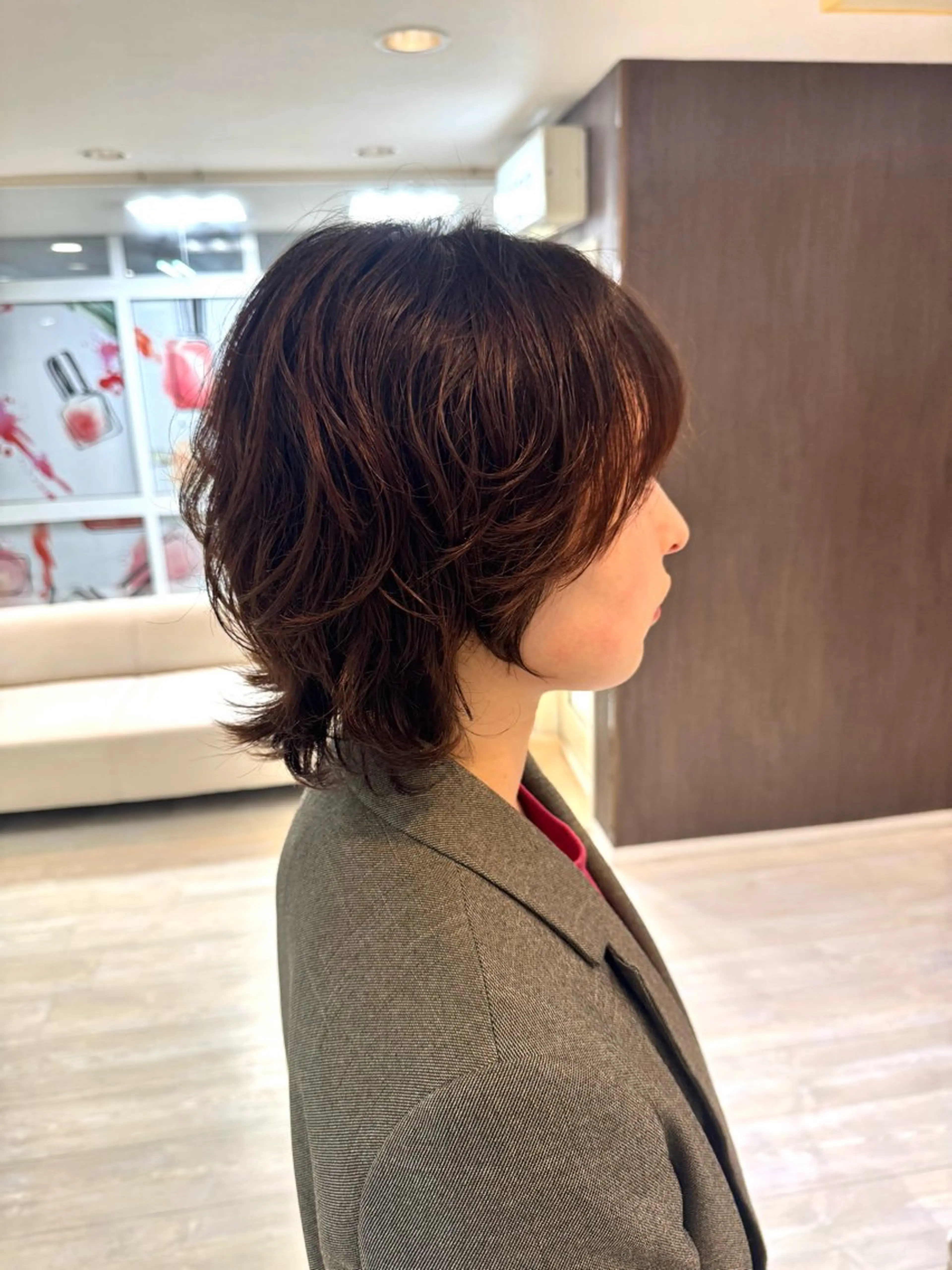 ショート カラー パーマ チーフデザイナー 西川凌史のヘアスタイル