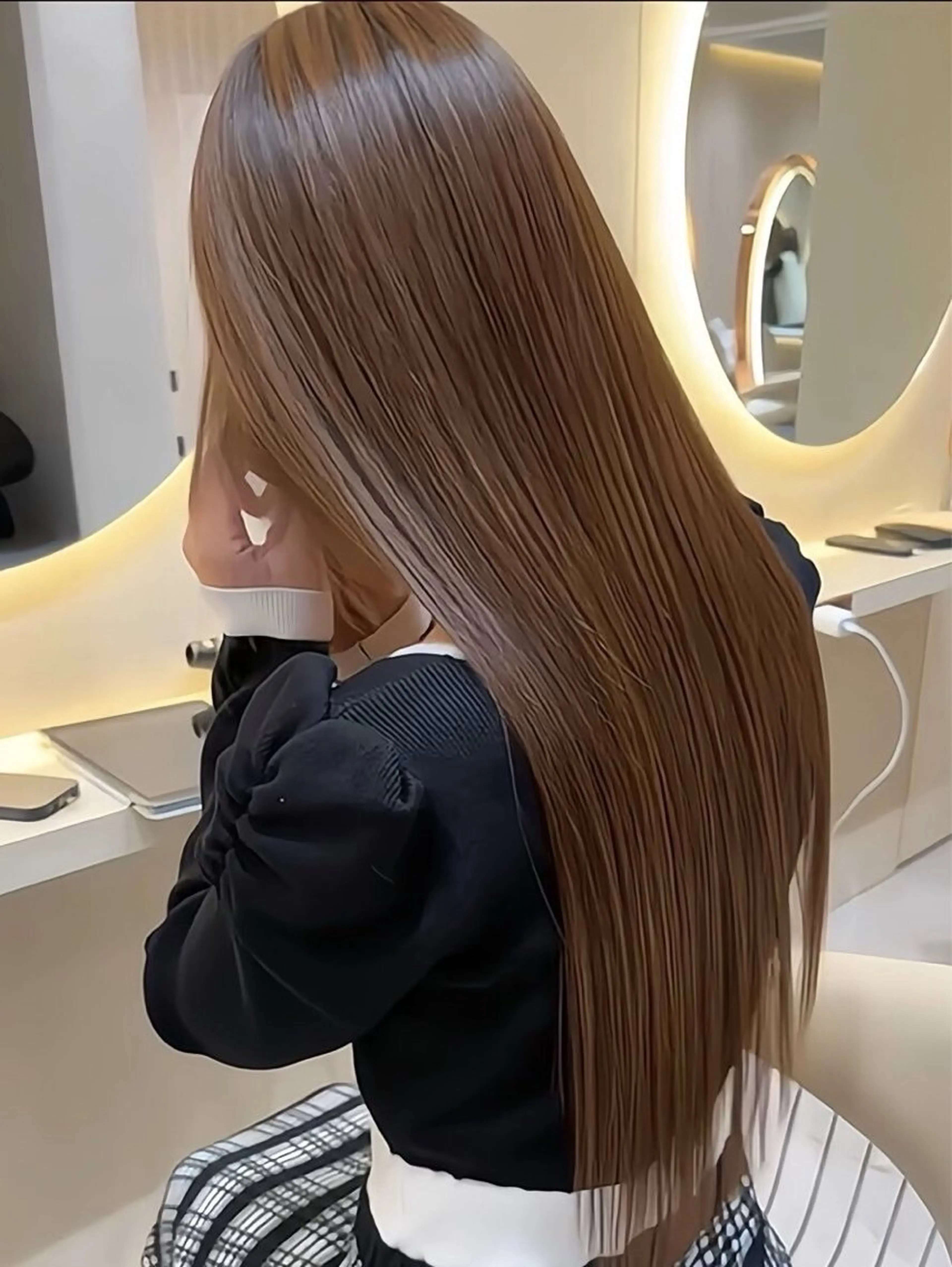 ロング カット 縮毛矯正 トリートメント 廣瀬双葉 トップスタイリストのヘアスタイル