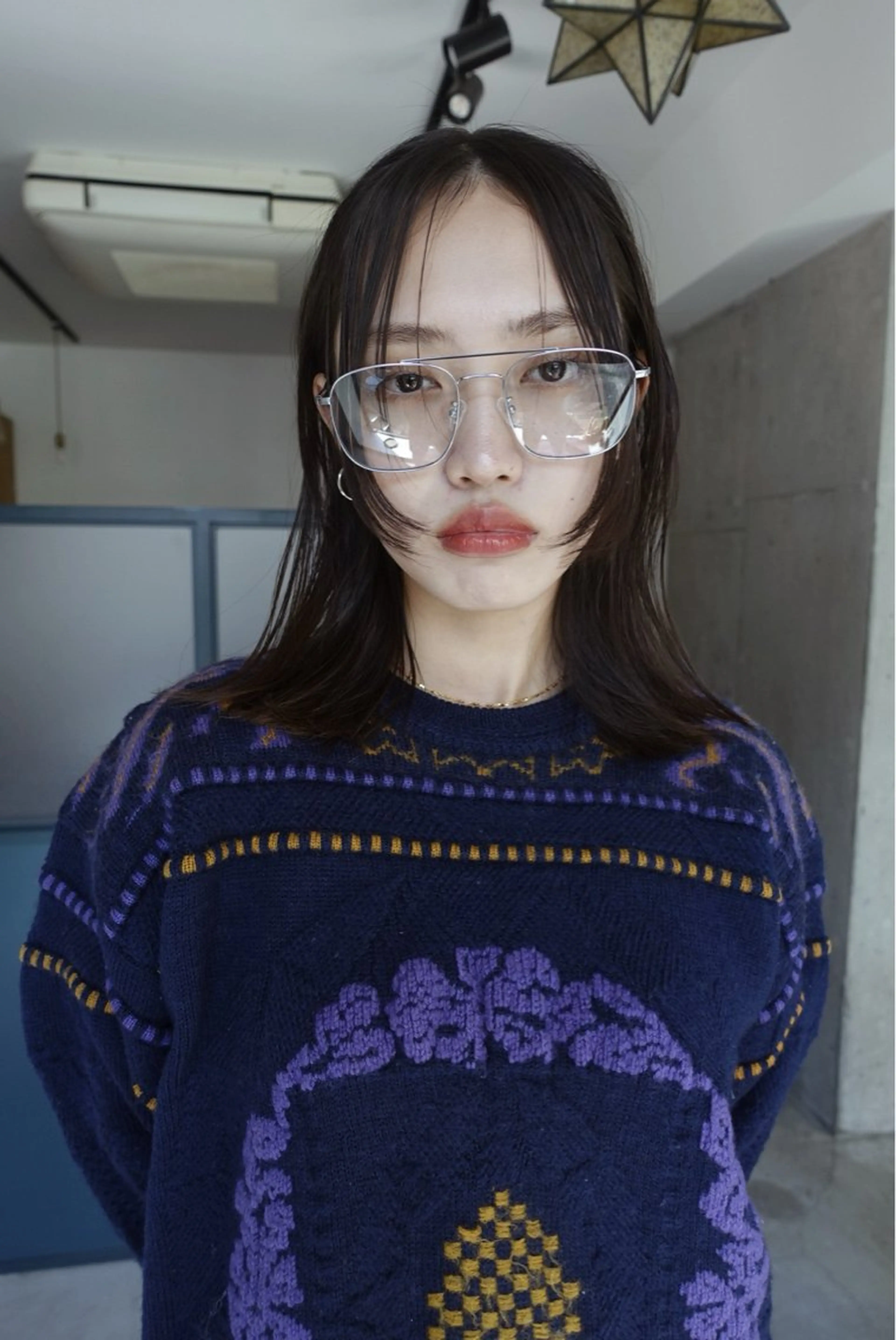 ミディアム カット 暖色/パーマ 🌼クニトウメイのヘアスタイル