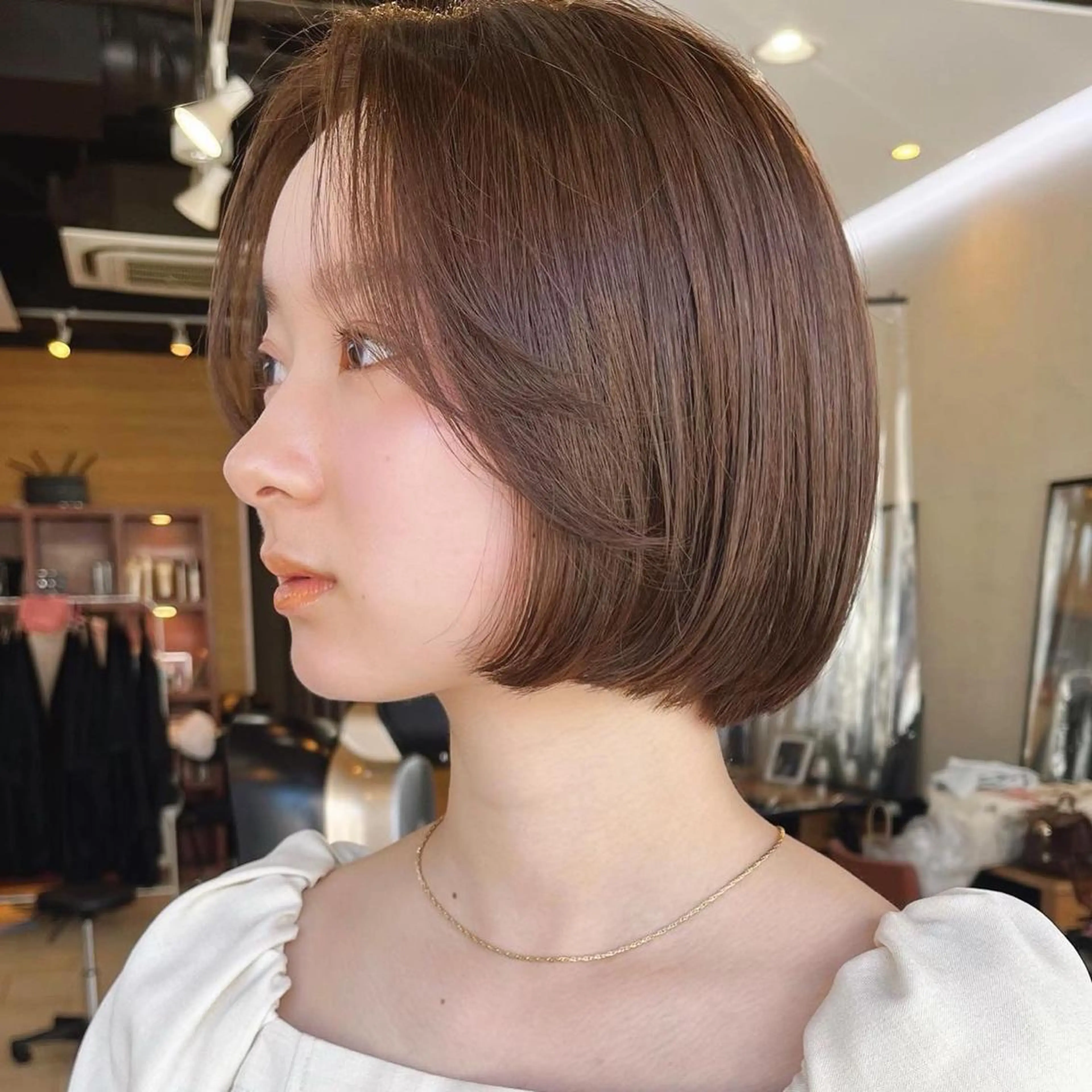 ミディアム カラー カット トリートメント 🌱小顔ヘア/ボブ ミディアム/双葉🌱のヘアスタイル