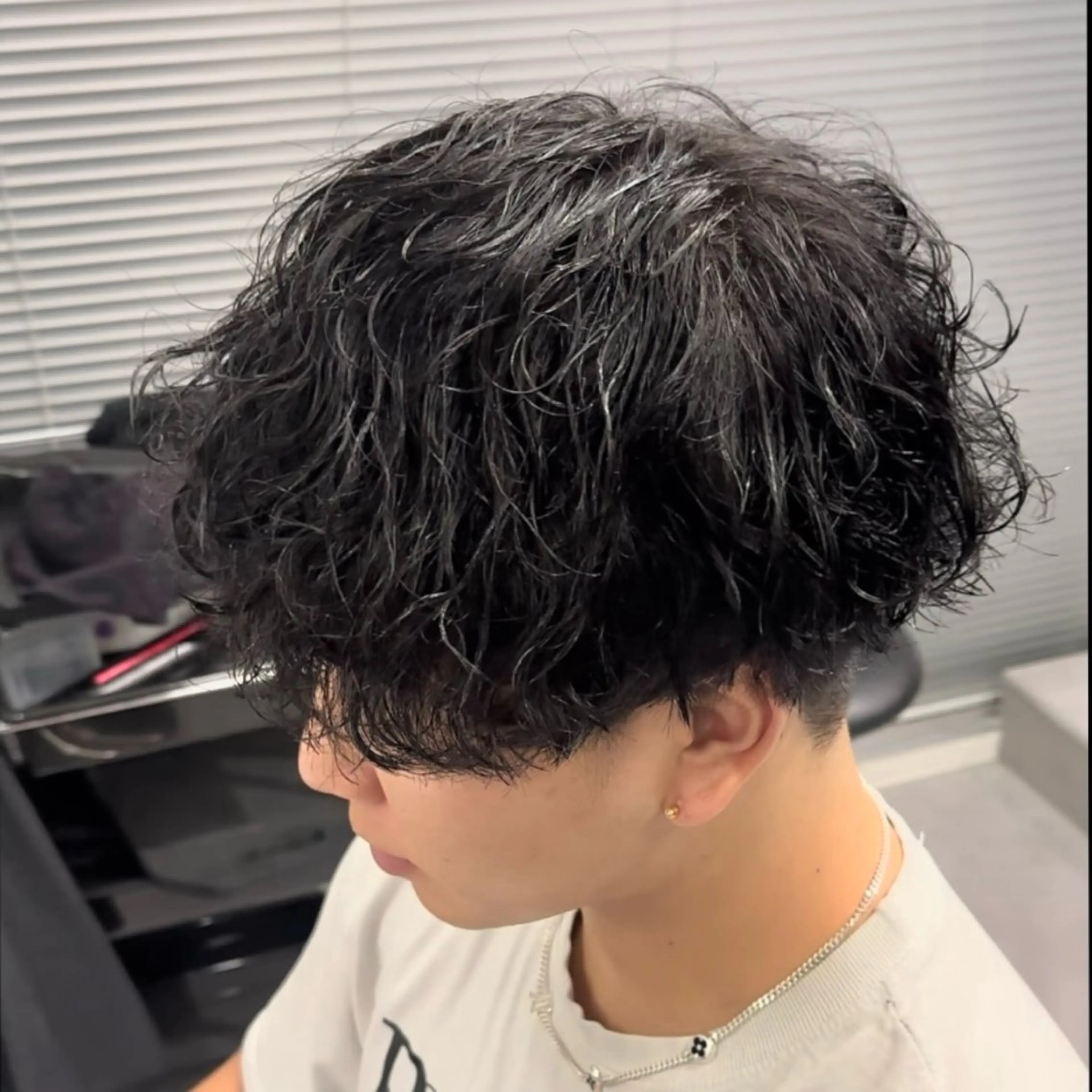 ショート パーマ メンズ カット パーマ 🐺ウルフ特化🐺 毛流れパーマ/Ryoのヘアスタイル