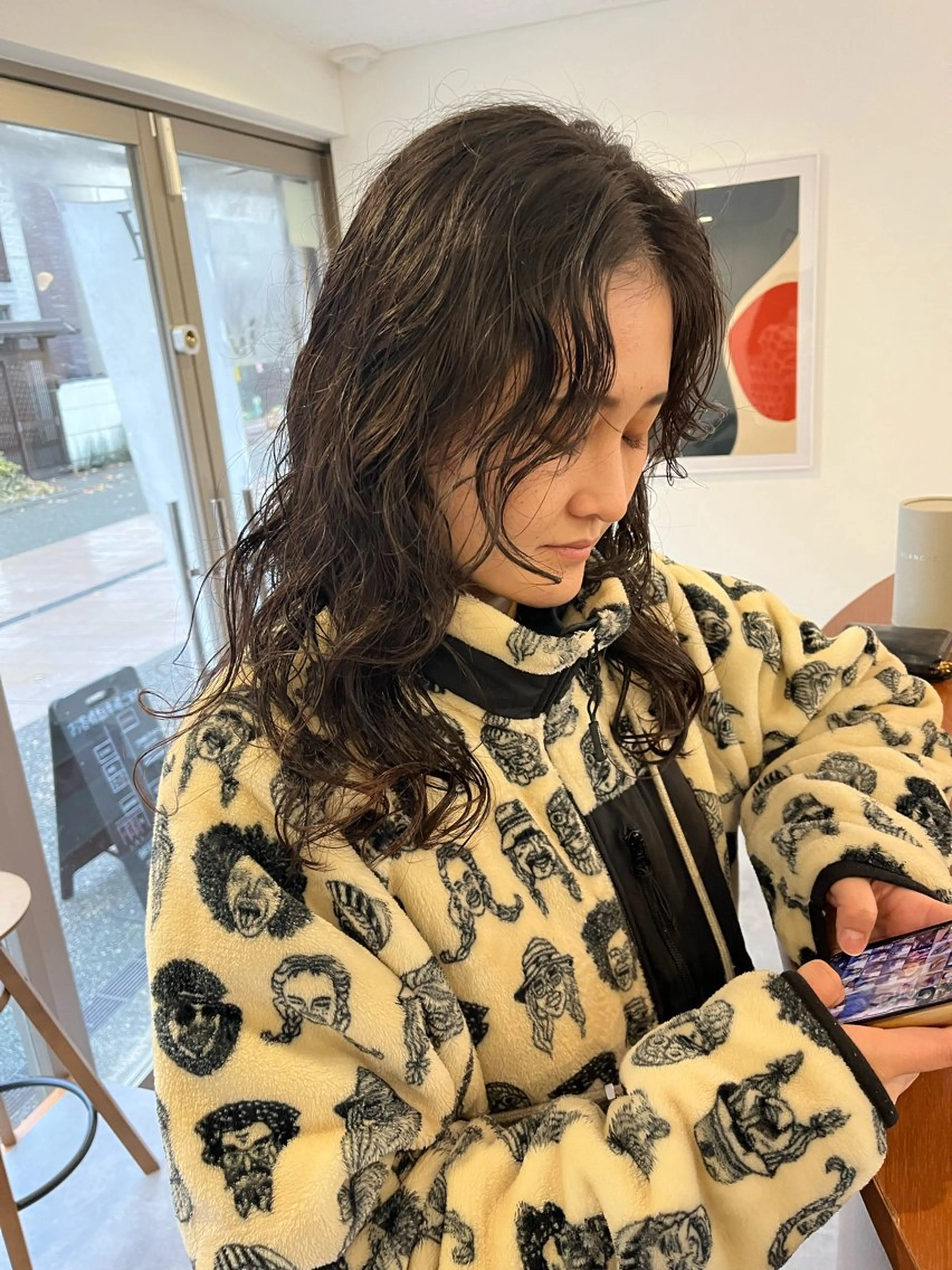 セミロング カット パーマ トリートメント ボブ/レイヤー/ ショートcovo代表のヘアスタイル