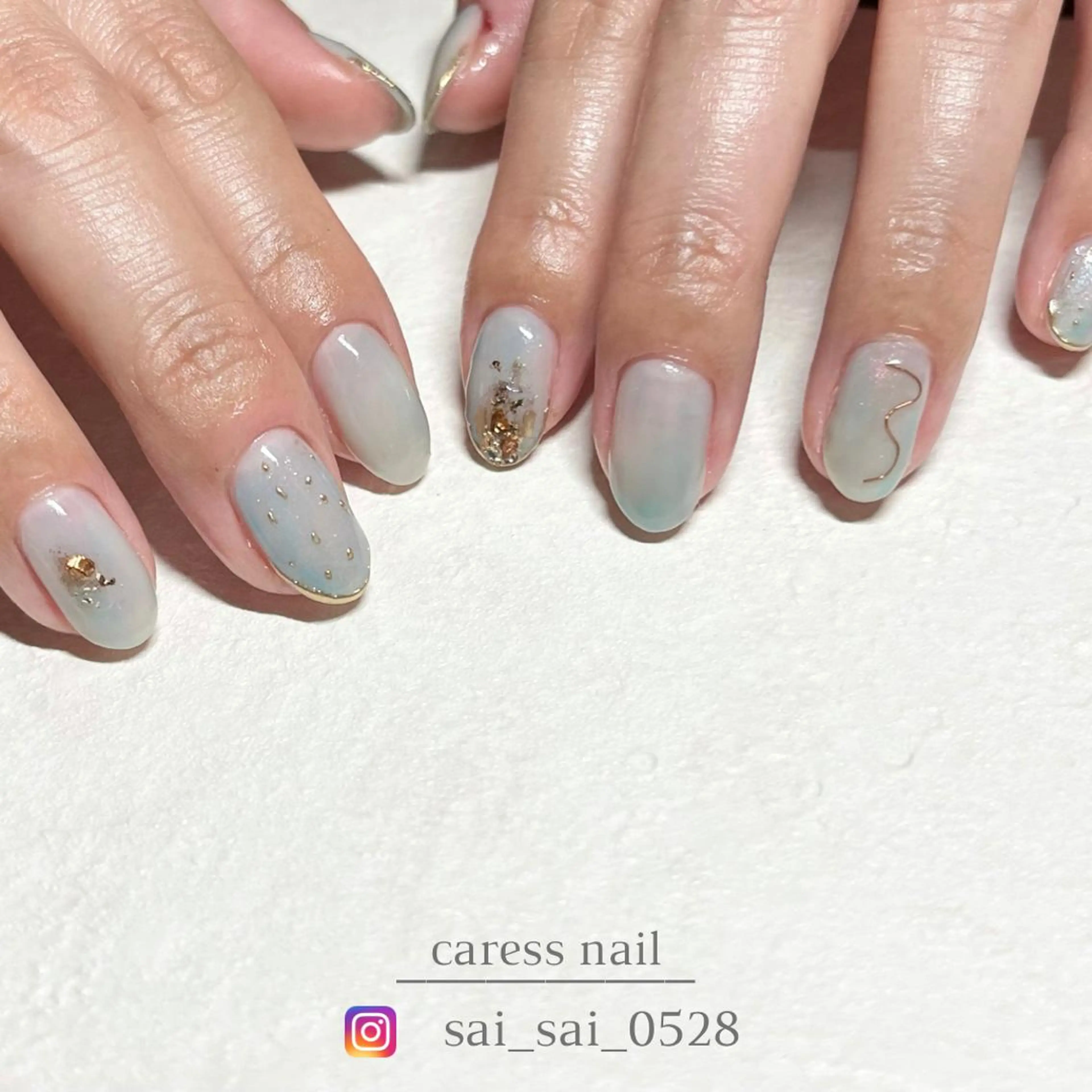 ネイル ハンドネイル caress nail カレスネイル 代々木上原所属・カレスネイル さいのネイルデザイン