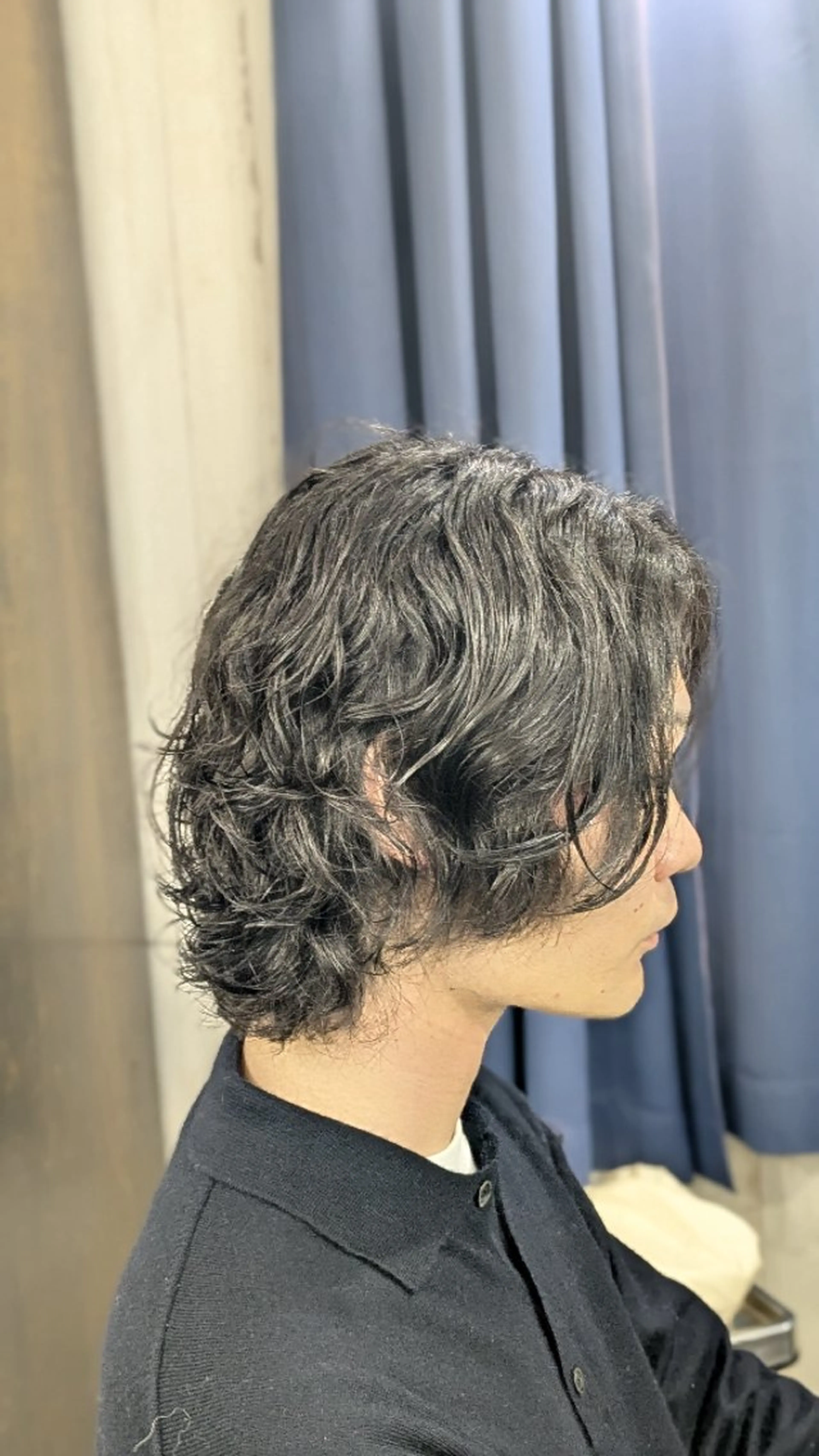 メンズ パーマ メンズパーマ メンズウルフカット ウルフカット スパイラルパーマ カット パーマ トリートメント メンズパーマ/ボブ/ レイヤー店長えのもとのヘアスタイル