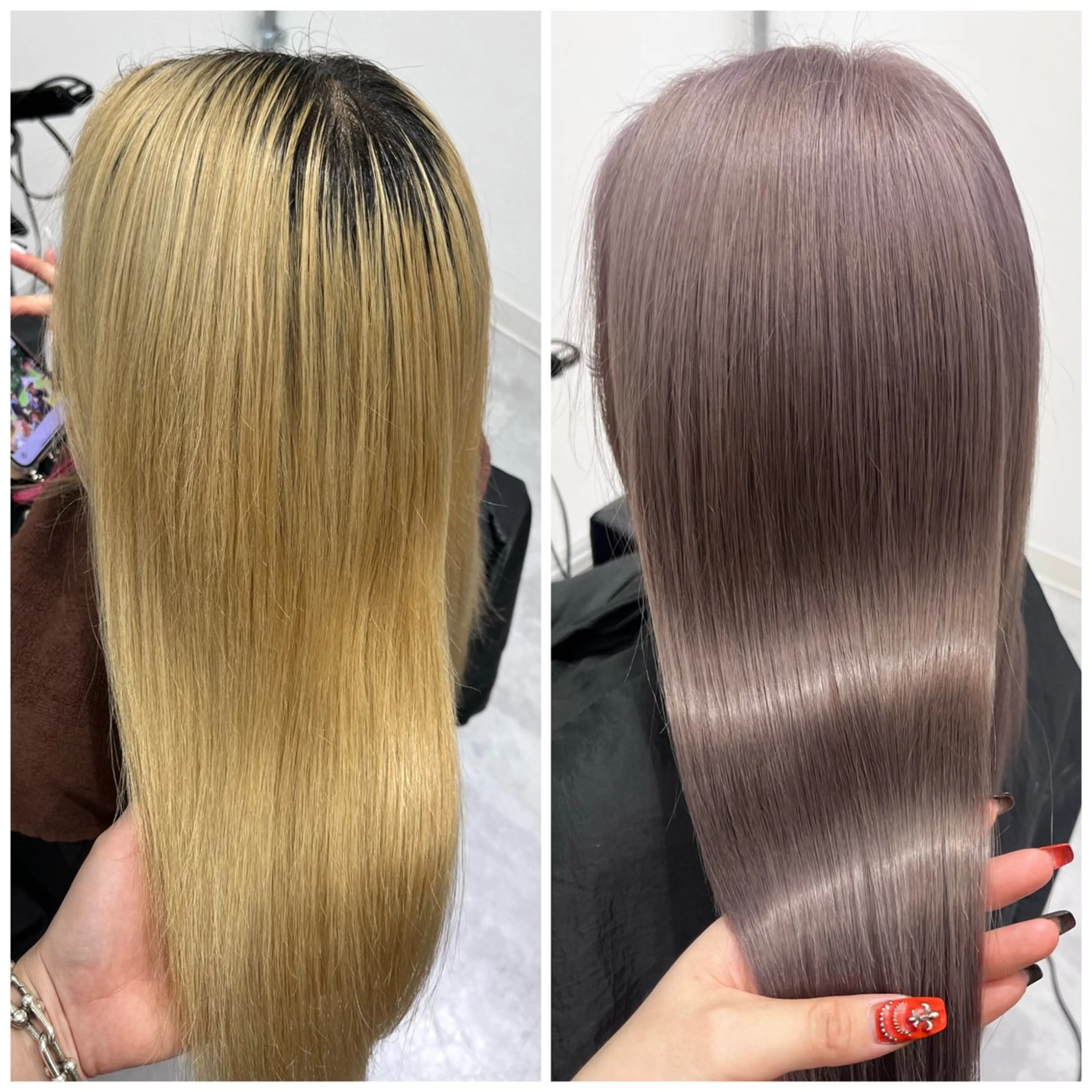 セミロング カラー ヘアカラー トリートメント MAKO ❤️🔥NEXTのヘアスタイル