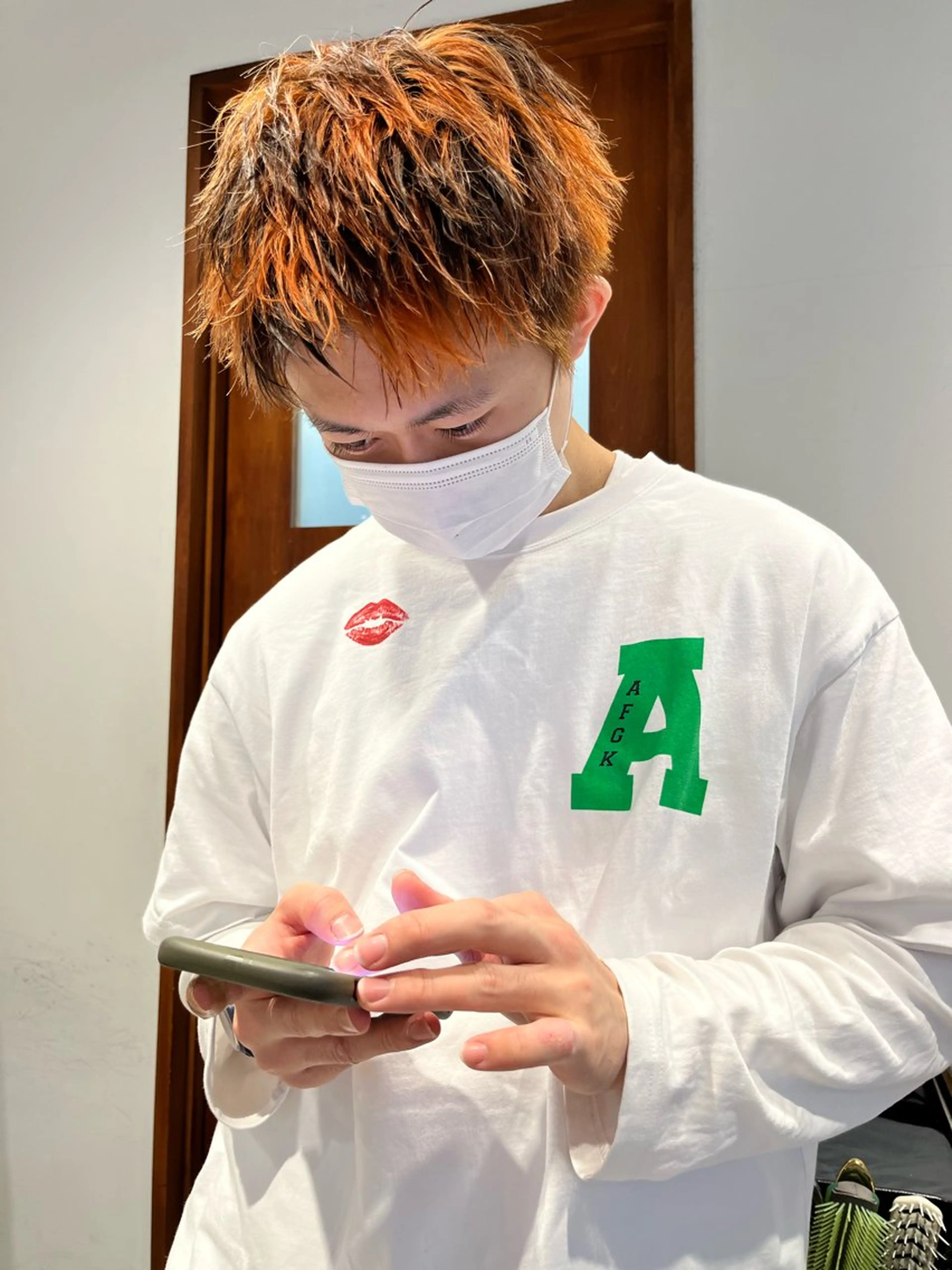 ショート カラー メンズ メンズブリーチ メンズハイライト スパイキーショート ブリーチ デザインカラー メンズパーマの達人 🌟川内絵人のヘアスタイル