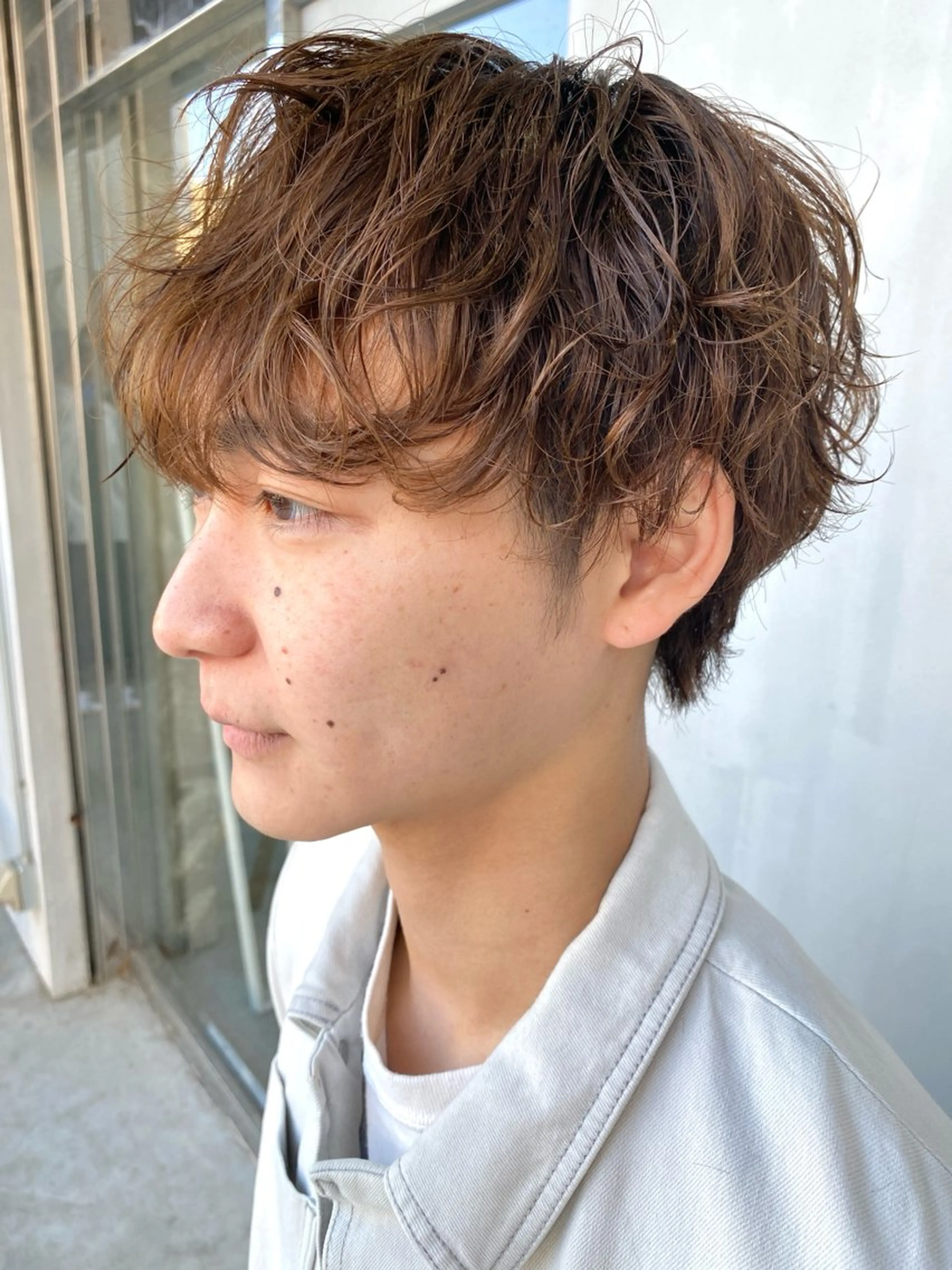 パーマ メンズ 藤野 けいごのヘアスタイル