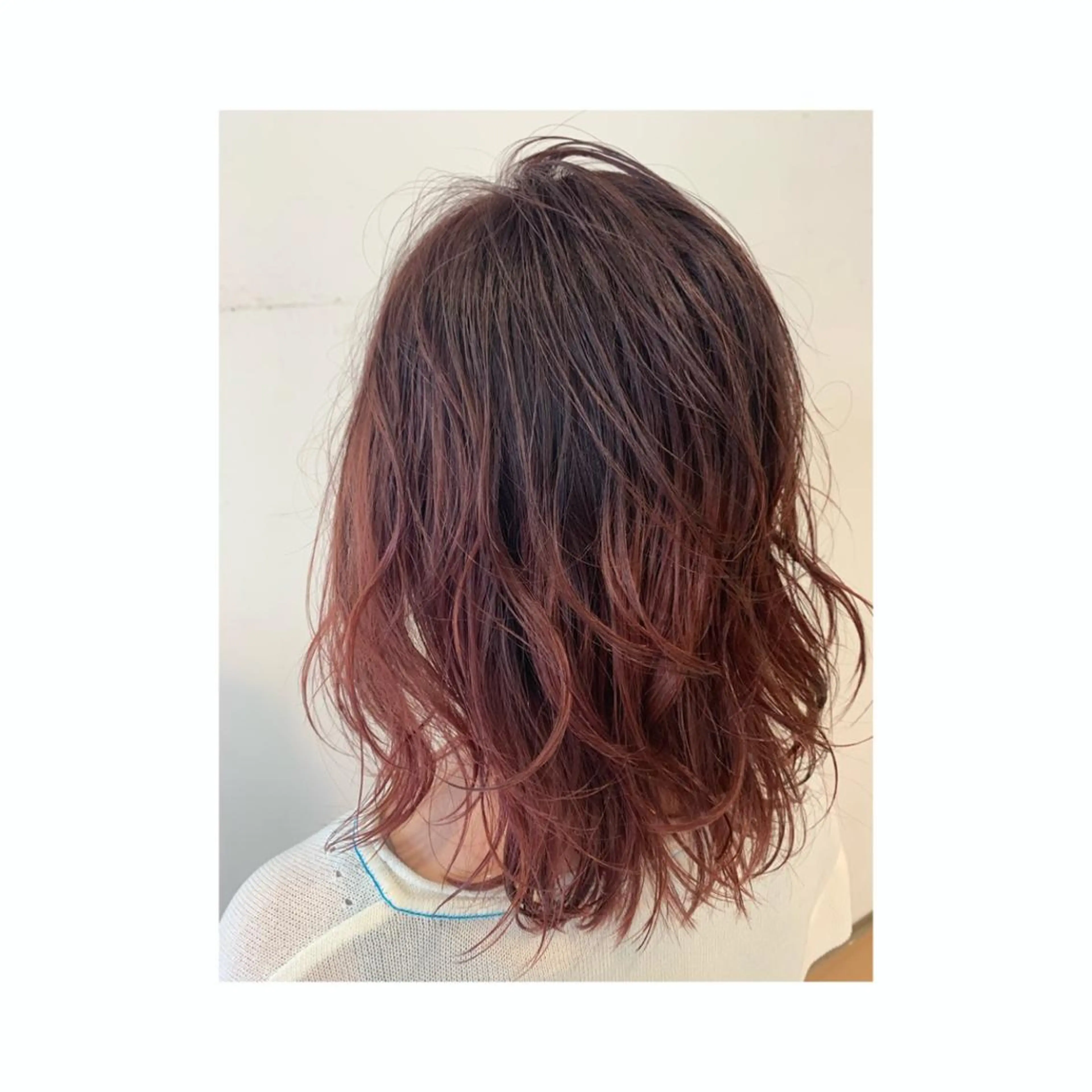 カラー バレイヤージュ ピンクカラー 山本 貴弘のヘアスタイル