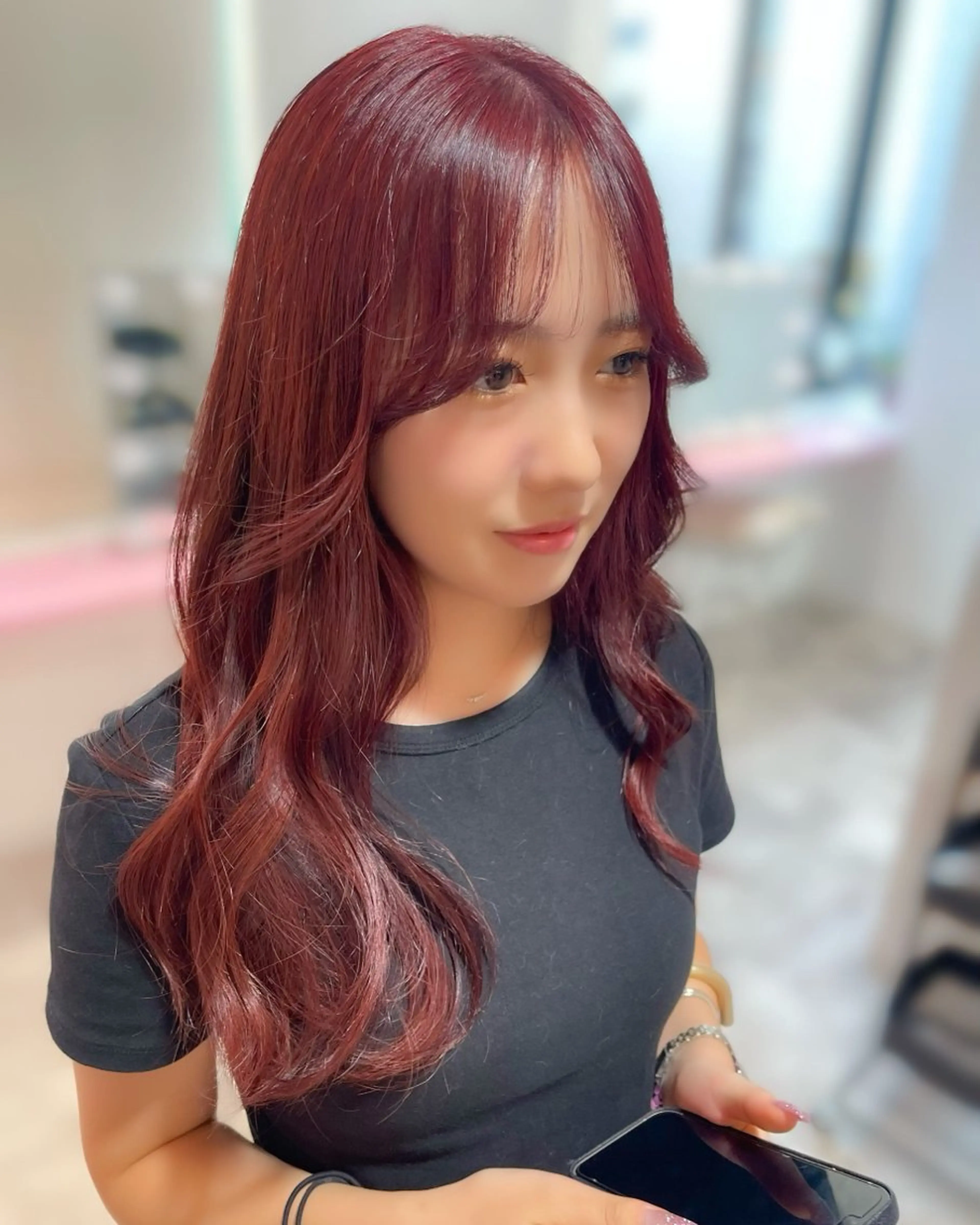 顔周りカット💇🏼♀️💙の写真