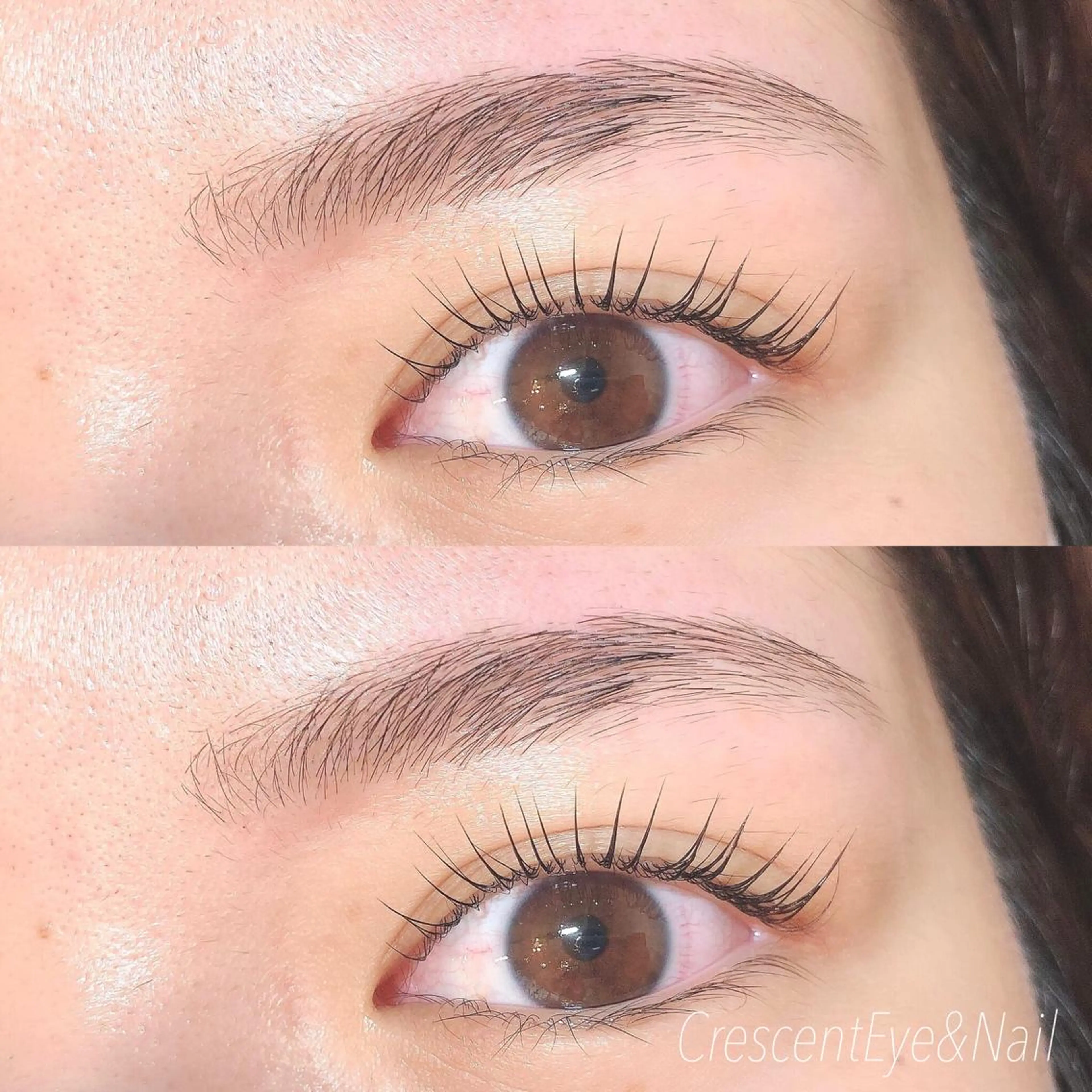 マツエク・マツパ パリジェンヌラッシュリフト マツエク 【Crescent Eye 】Runaのマツエク・マツパデザイン