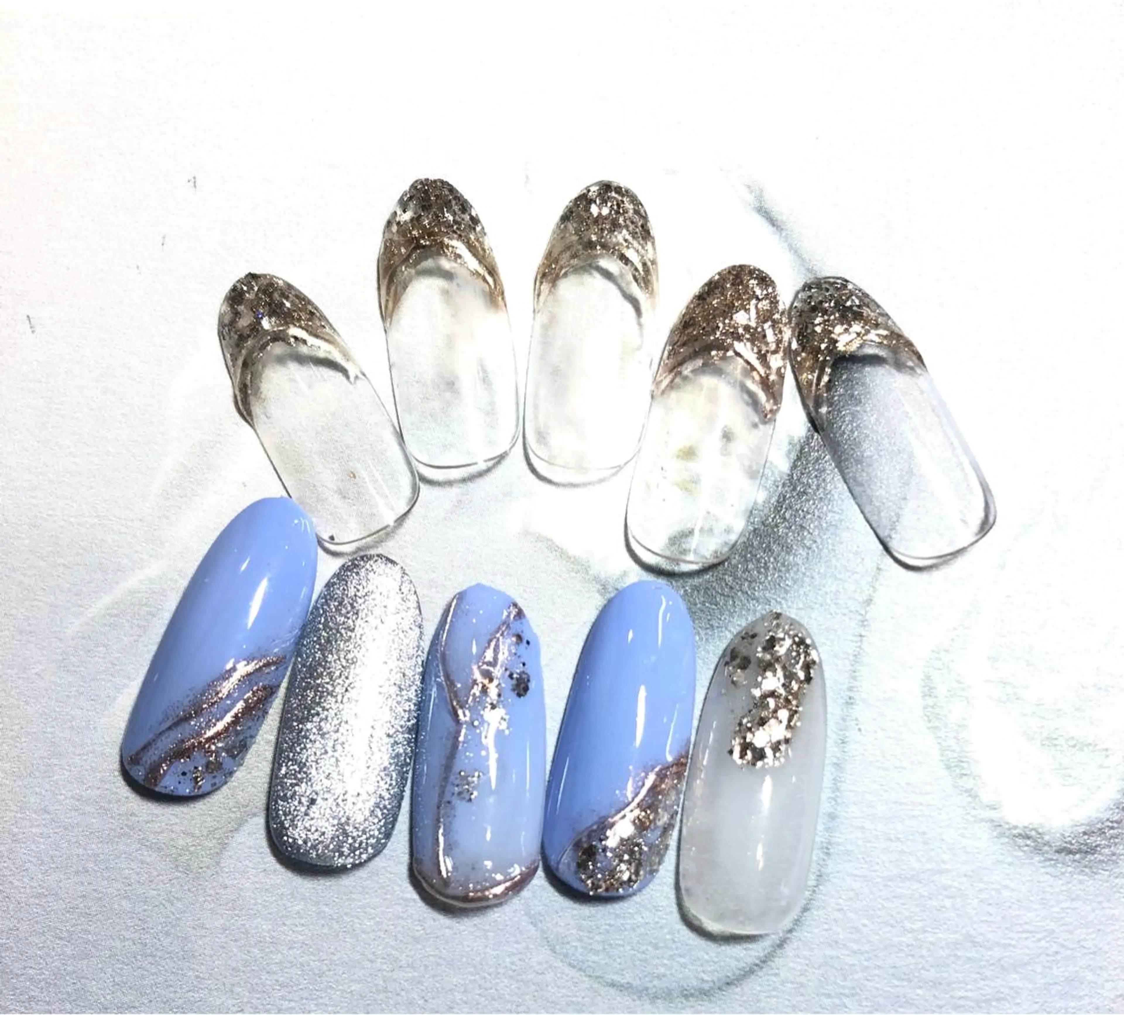 ネイル マグネットネイル ミラーネイル Ｈ3（エイチスリー）所属・H3 hitoのネイルデザイン