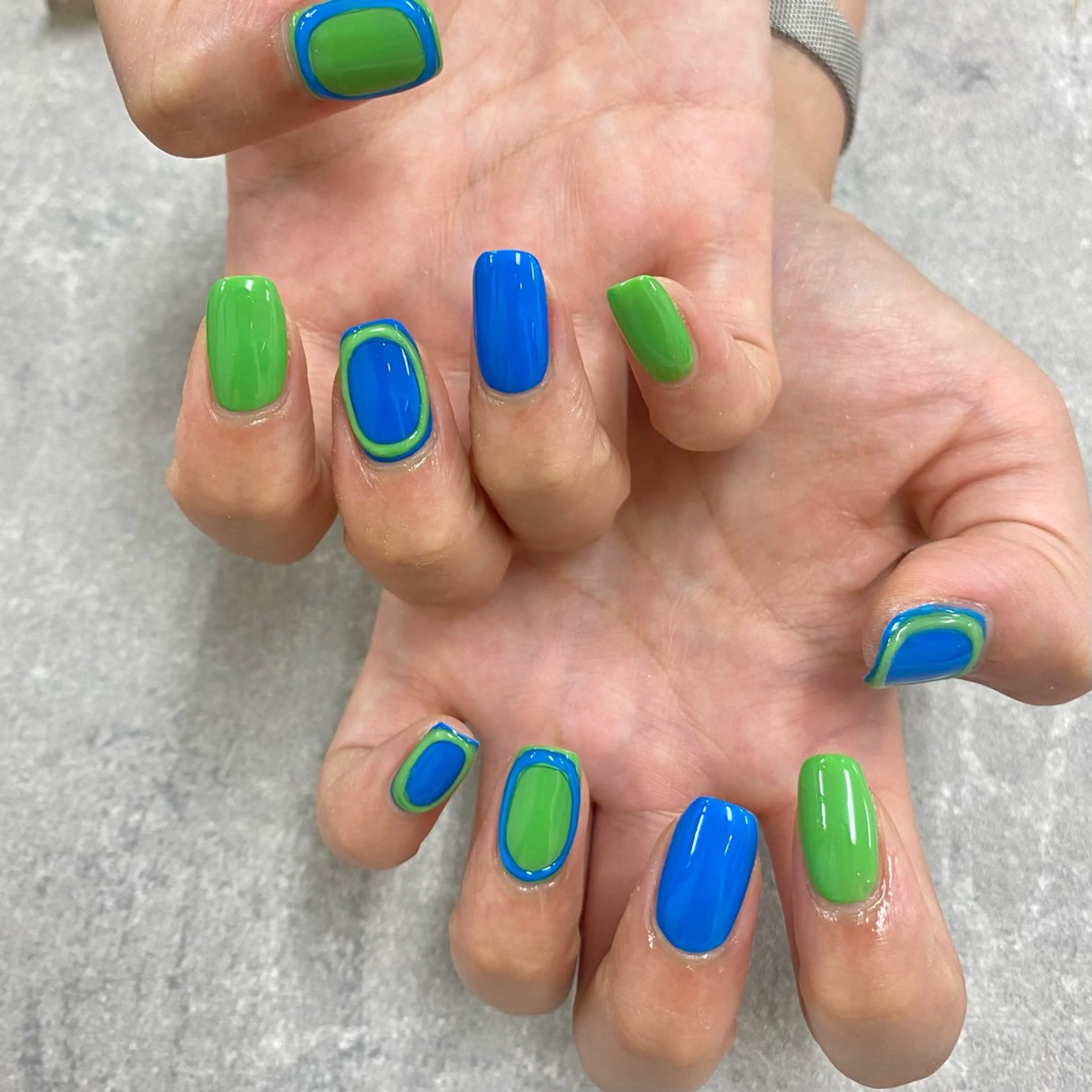 ネイル フットネイル フレンチネイル グラデーション キラキラネイル 韓国ネイル ハンドネイル NUMAZAWA KASUMIのネイルデザイン