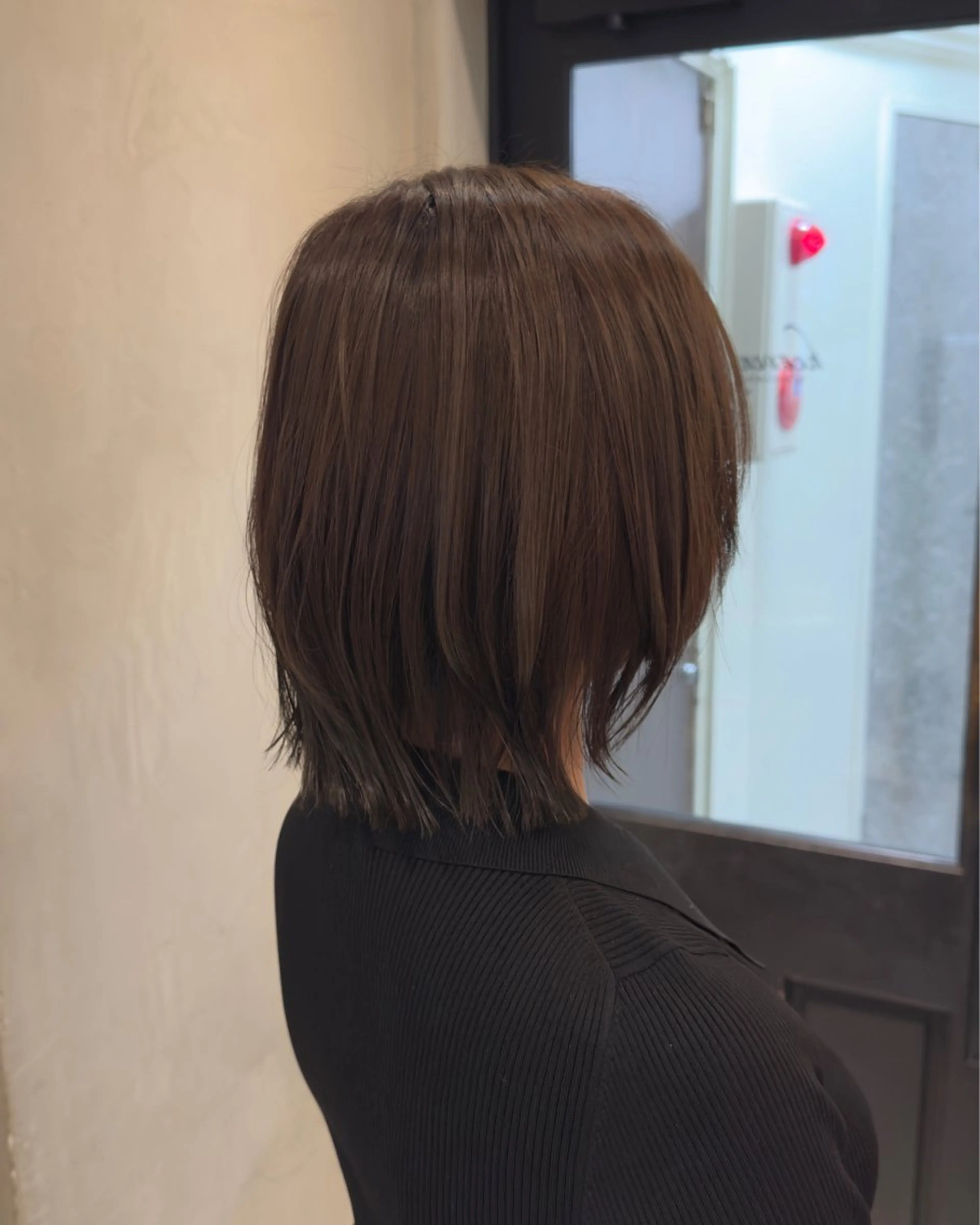 ミディアム ボブレイヤー ボブ くびれヘア 顔まわりレイヤー 韓国風ヘア カット ヘアカラー トリートメント KOKI/ボブ/顔ま わりレイヤー/新宿のヘアスタイル