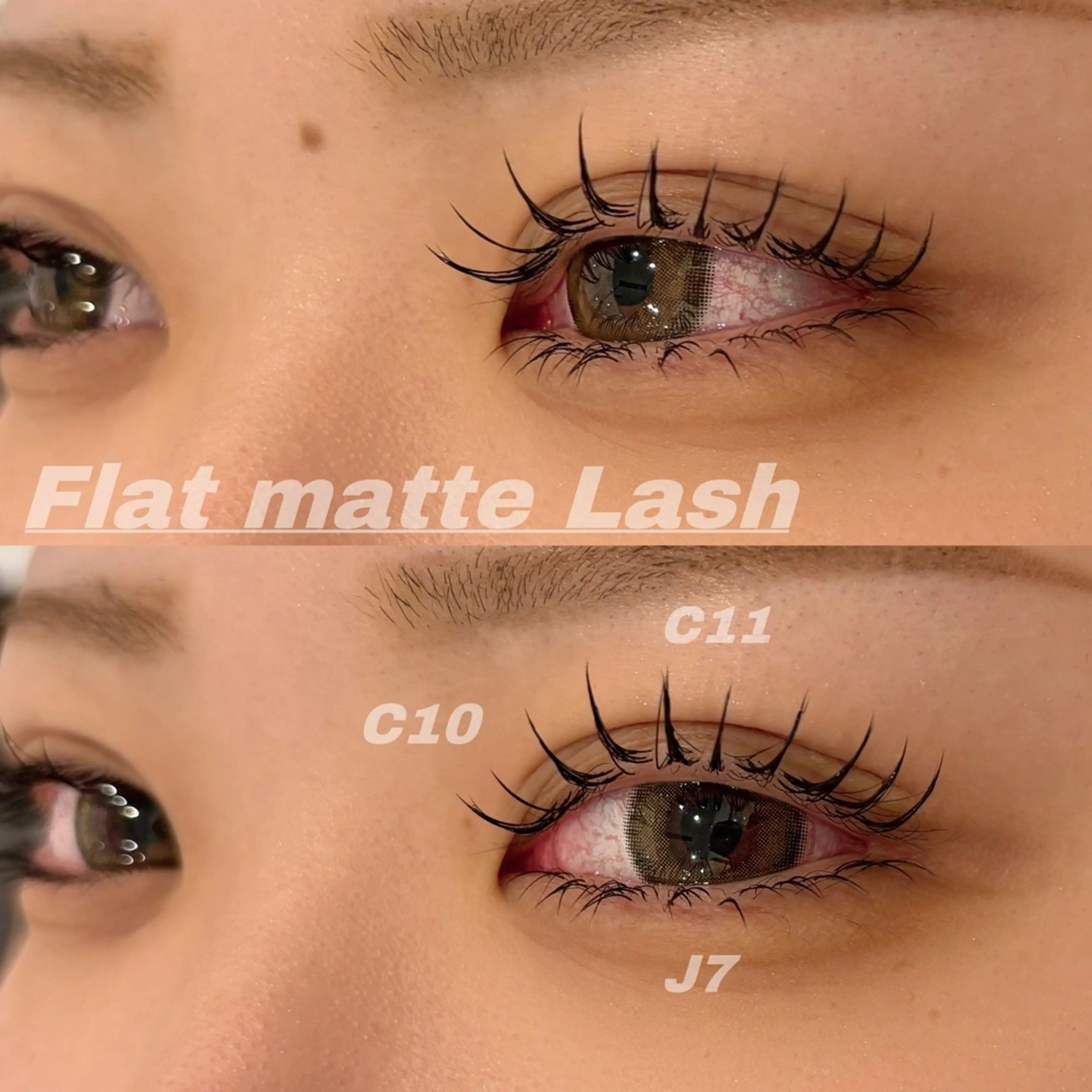 マツエク・マツパ Cカール フラットラッシュ Jカール マツエク Eye ELSA lash栄店 長沼の眉毛・アイブロウイメージ