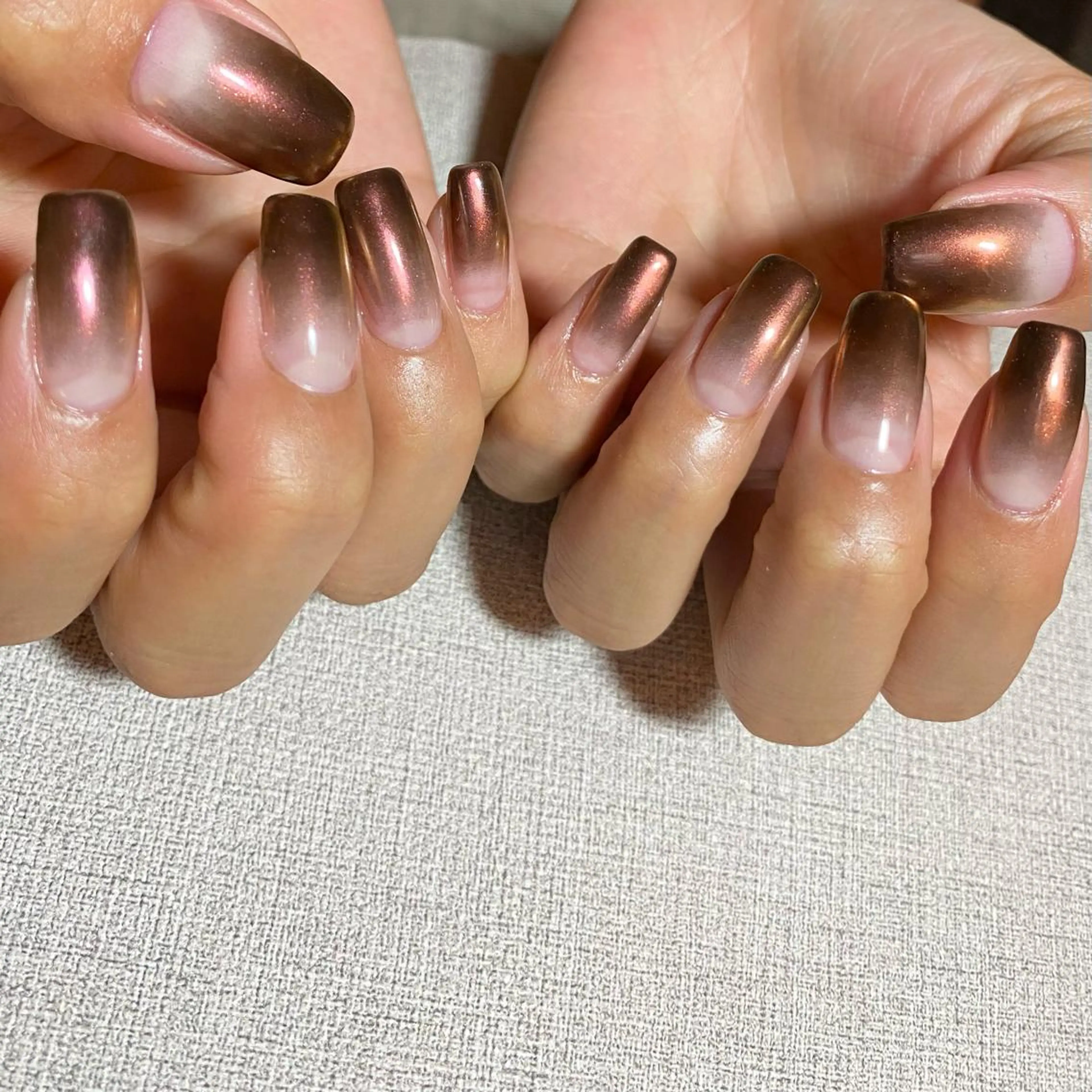 ネイル アートネイル ニュアンスネイル 冬ネイル ハンドネイル 山田 貴子のネイルデザイン