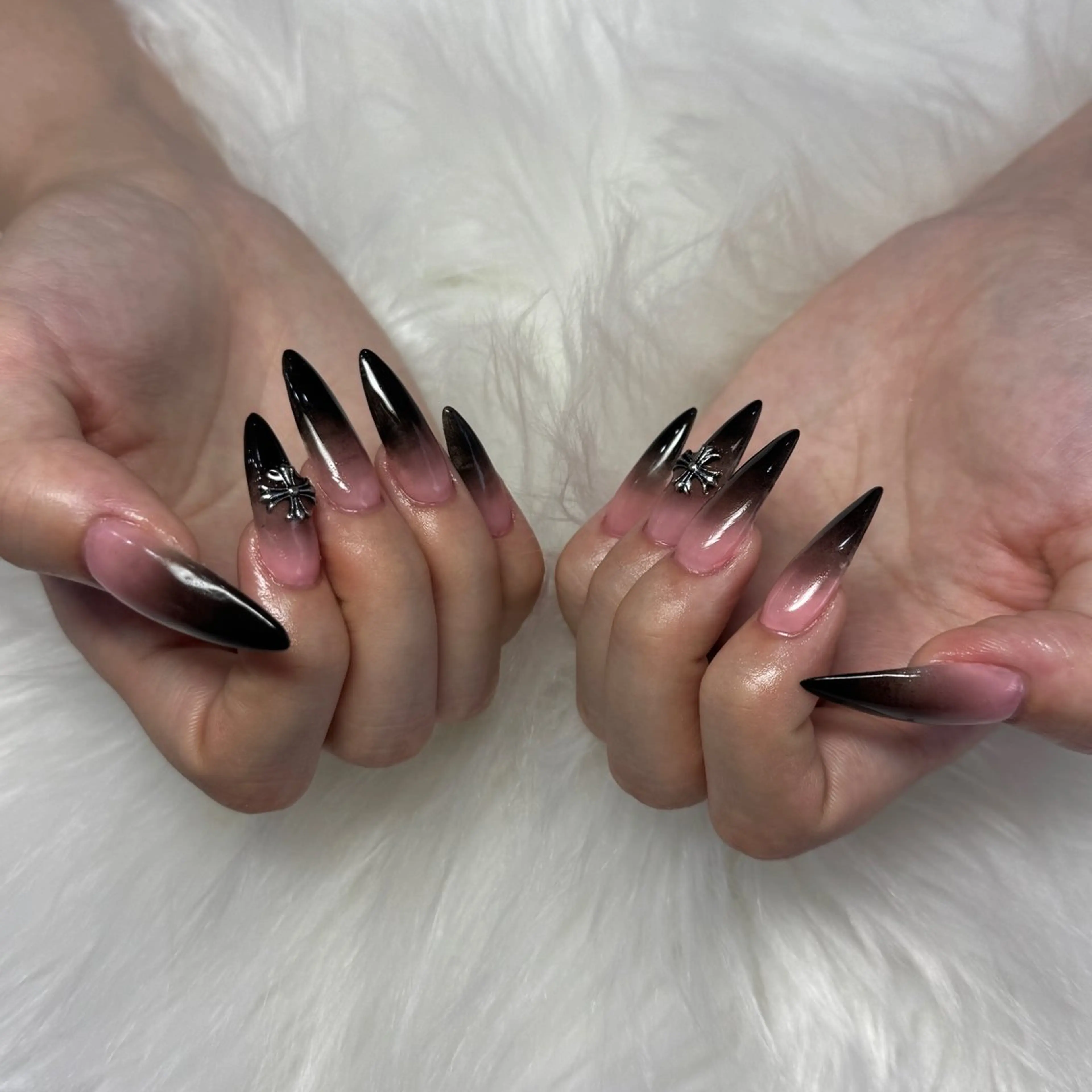 ネイル ハンドネイル ハンドケア hami🎀うかん 🎀チップ長さ出しのネイルデザイン