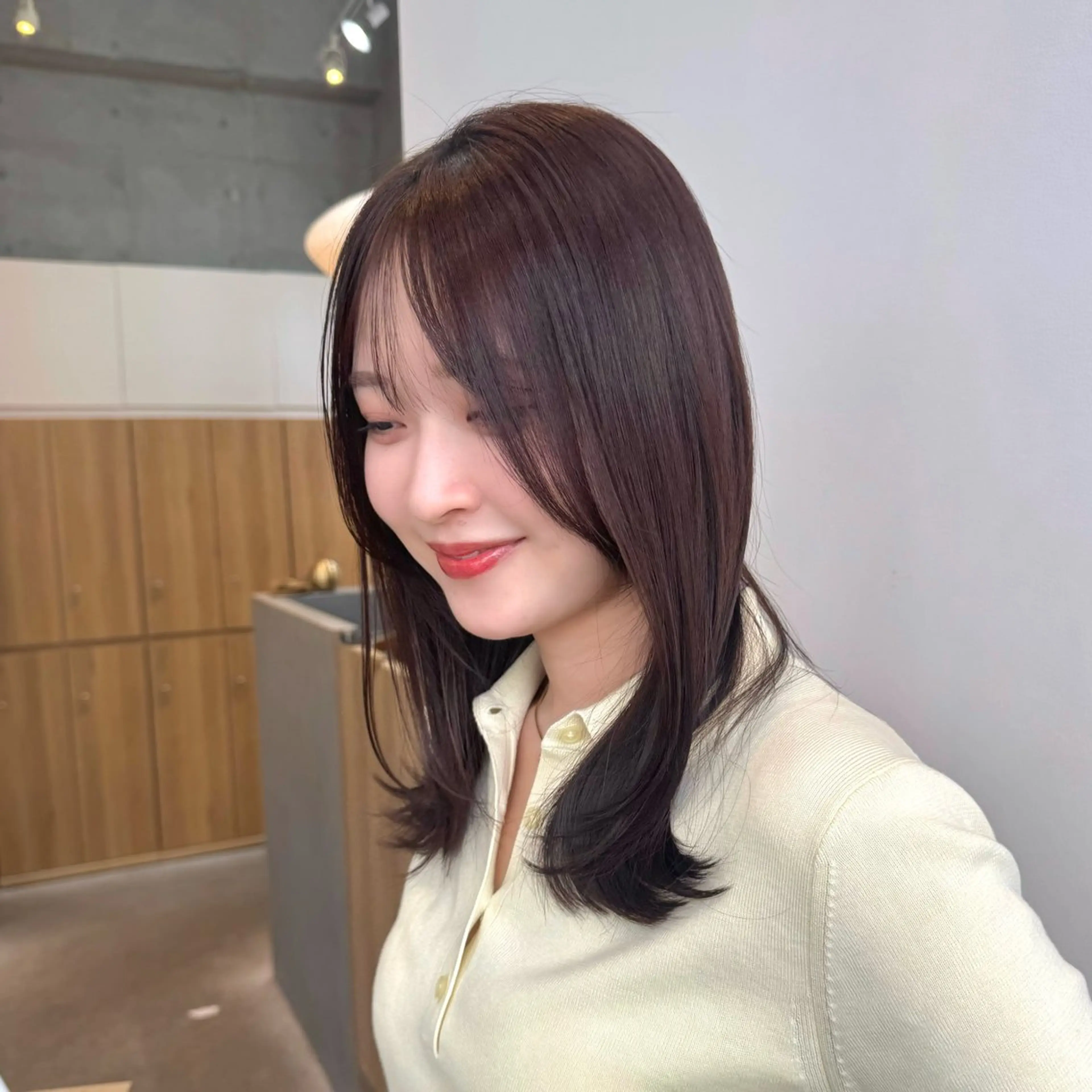 セミロング カラー ヘアカラー 🫧艶カラー/ダブル カラー♡/桜🌸のヘアスタイル