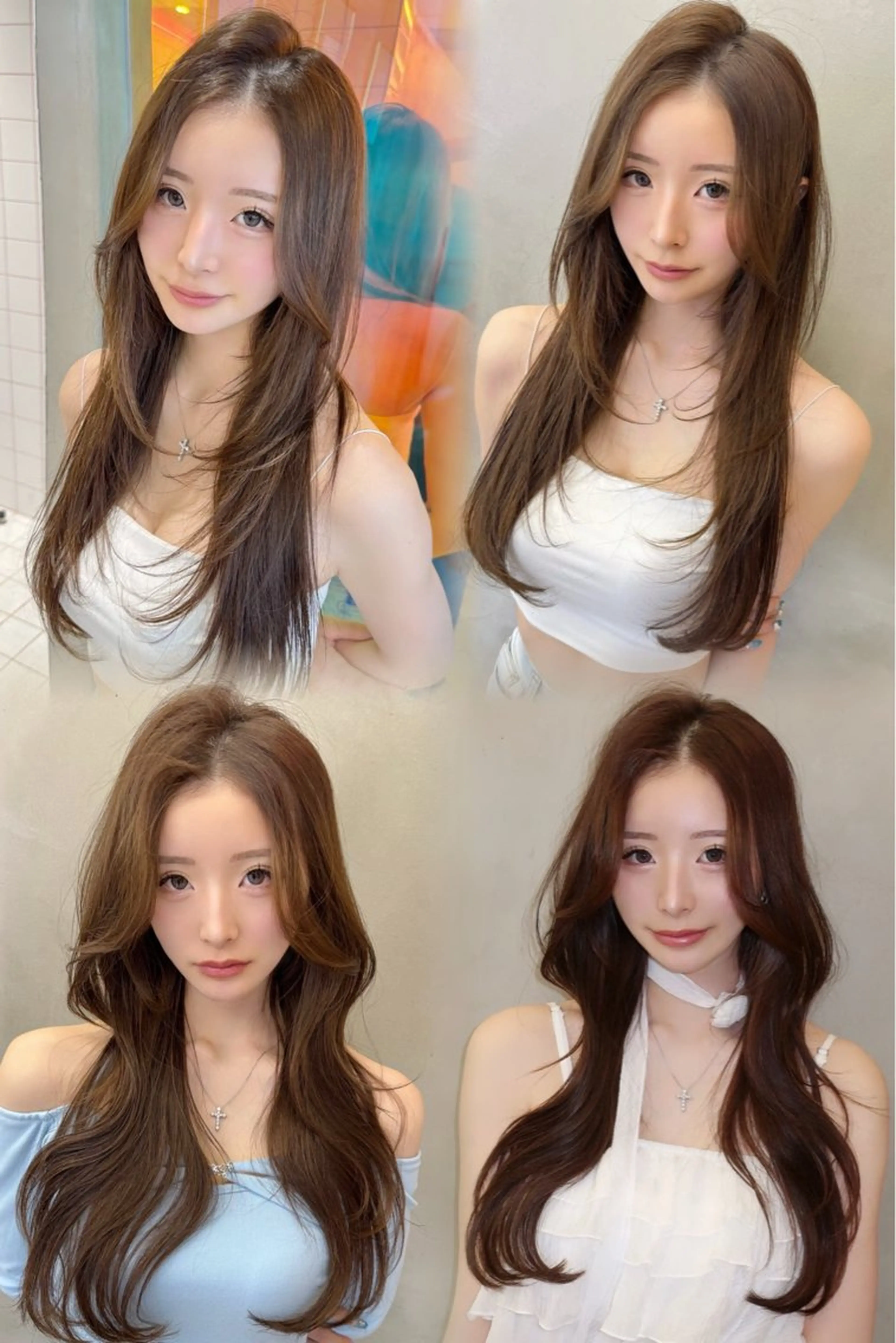 セミロング カット ヘアカラー トリートメント Lond strada所属・💎韓国レイヤー/ 髪質改善💎武村侑哉のヘアスタイル