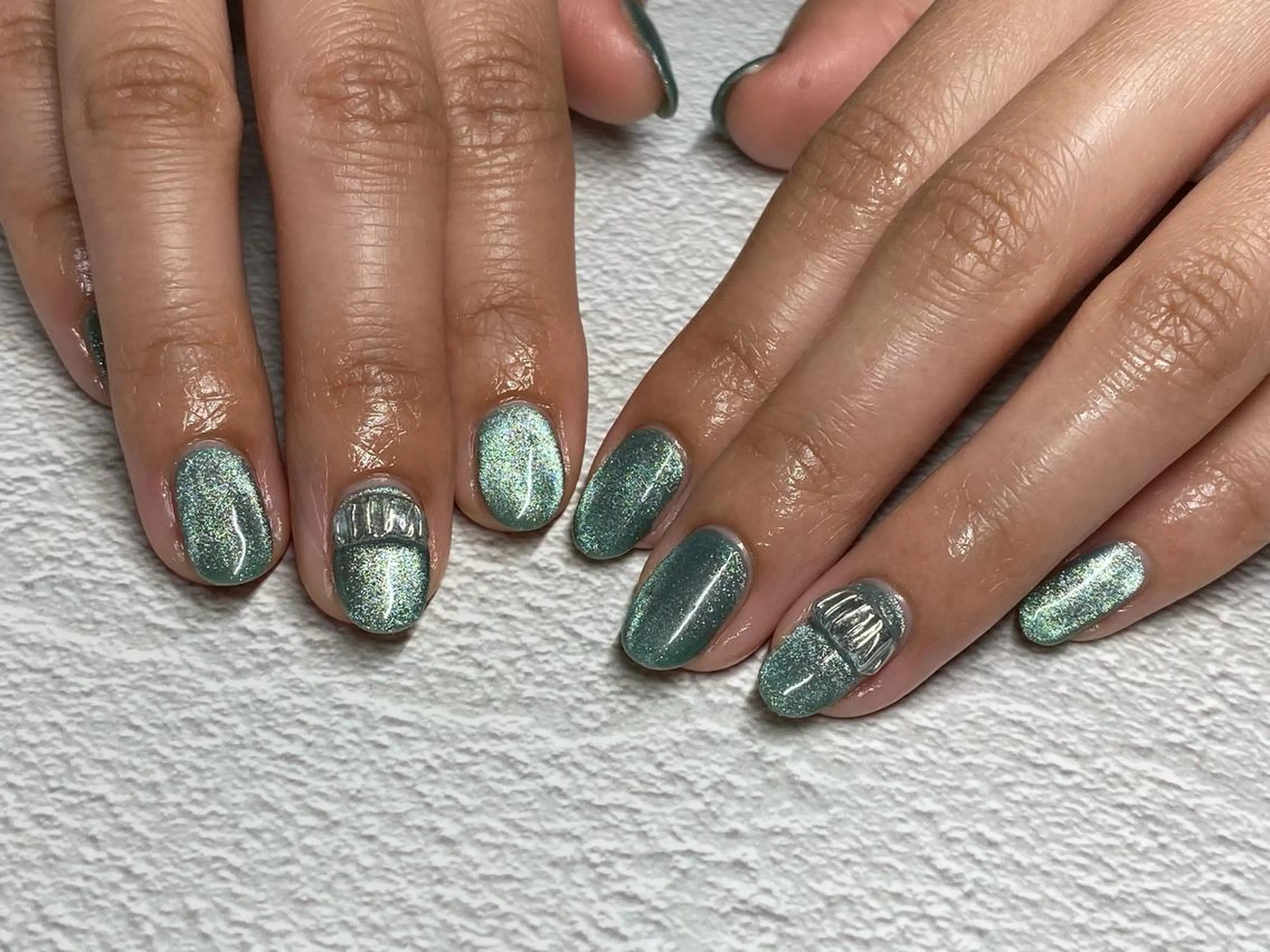 【ハンドジェル💅】他店オフ込み　フレンチ10本（マグネットも可）の写真